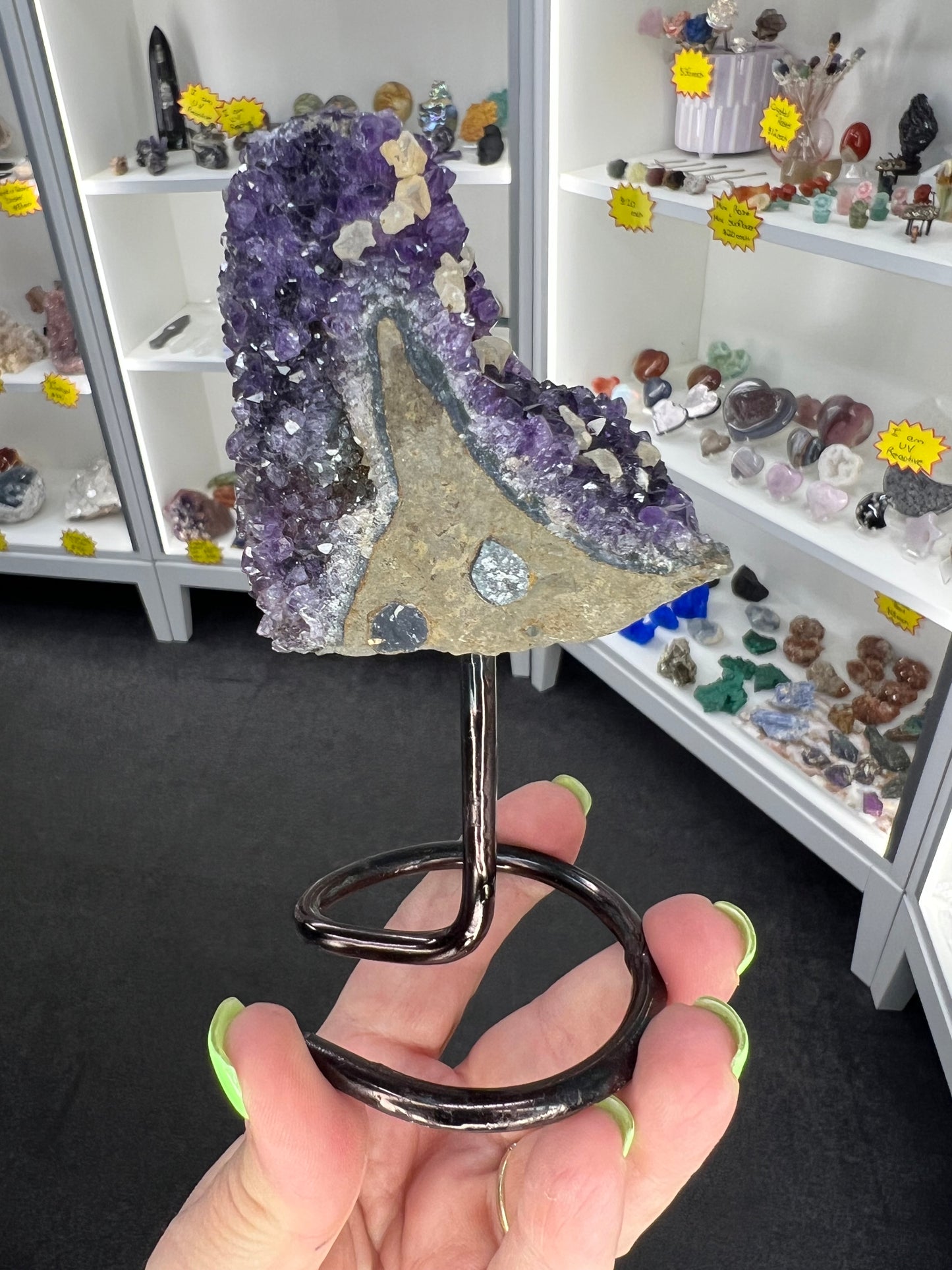Amethyst Cluster on Stand