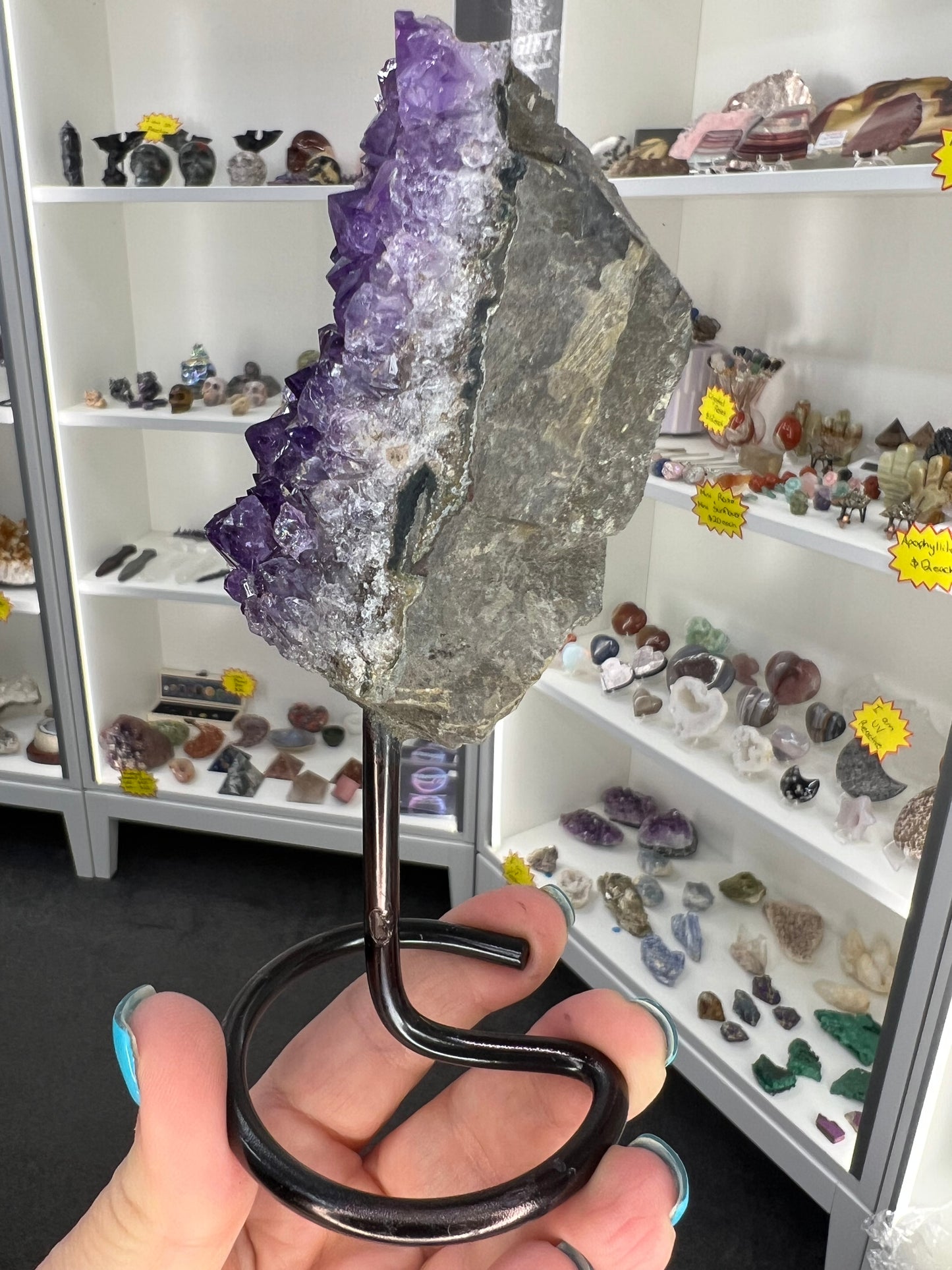 Amethyst Cluster on Stand