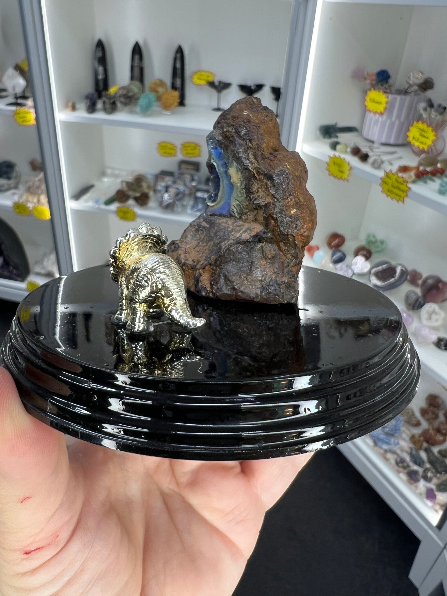 Boulder Opal with Dinosaur