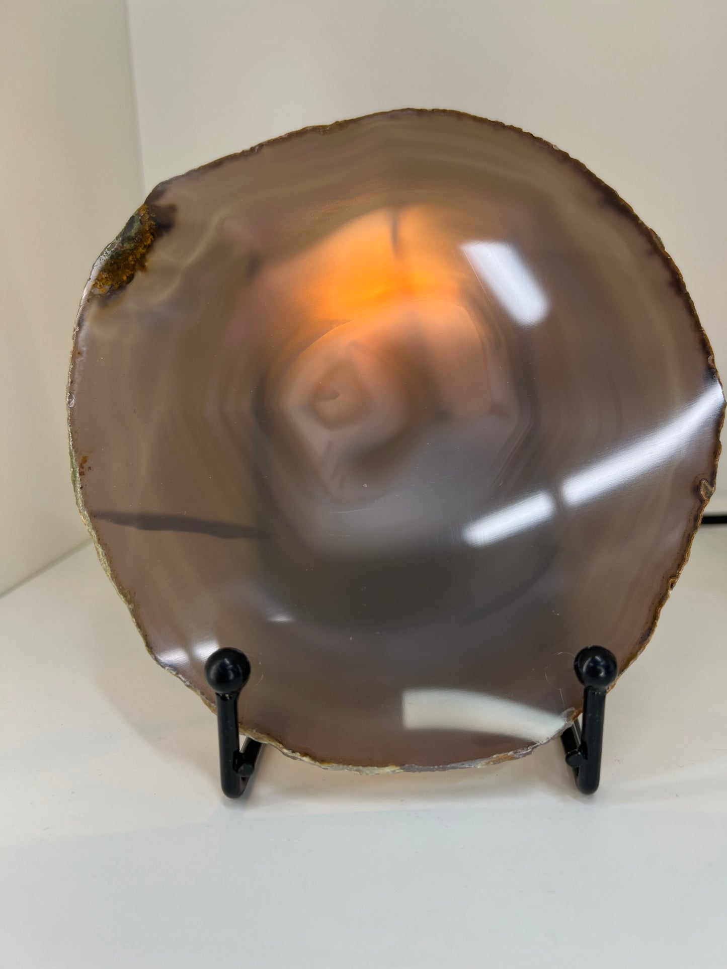 Agate Slice Lamp