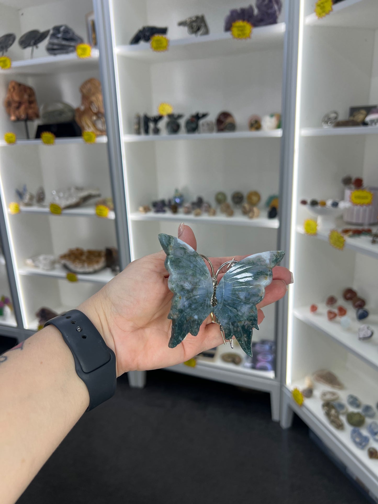 Moss Agate Butterfly