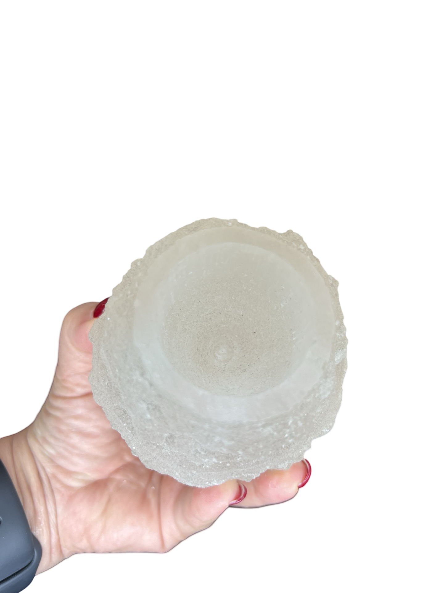 Selenite Candle Holder