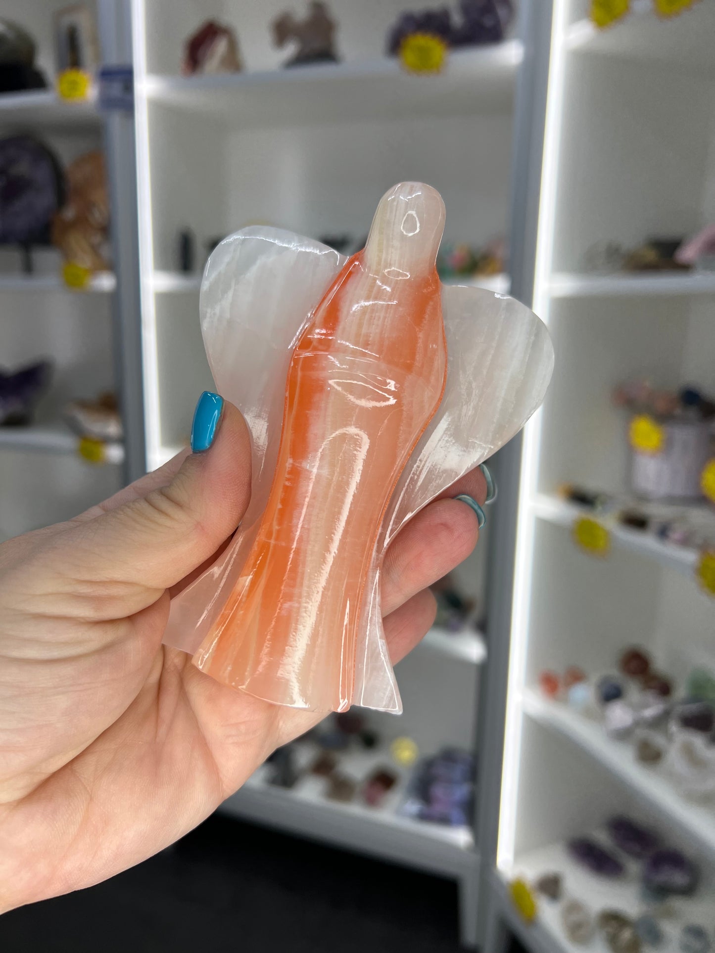 Orange Dyed Onyx Angel