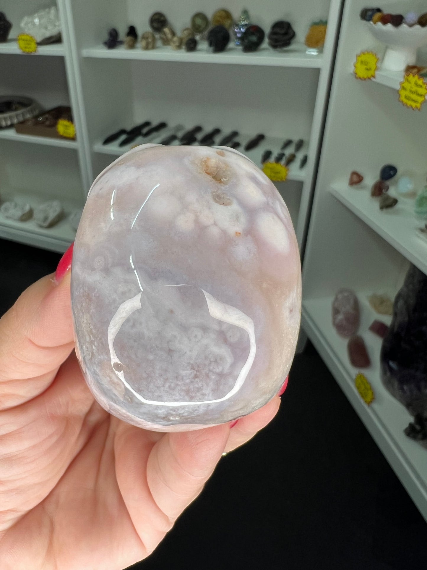 Flower Agate Skull