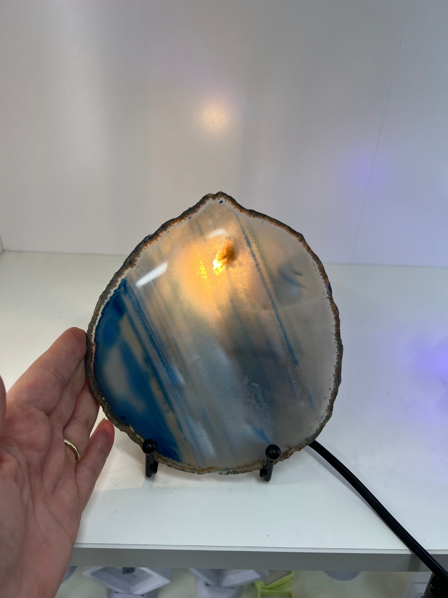 Agate Slice Lamp