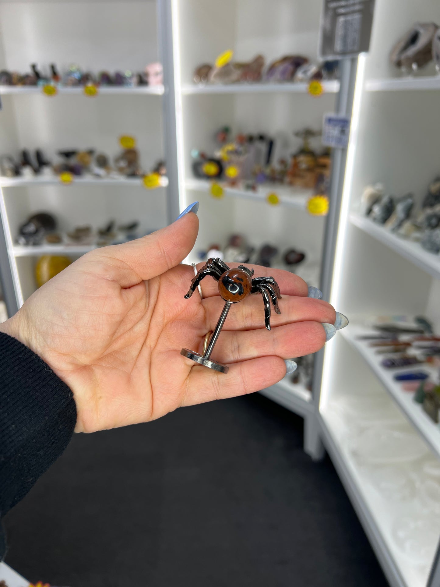 Red Jasper Spider on Stand