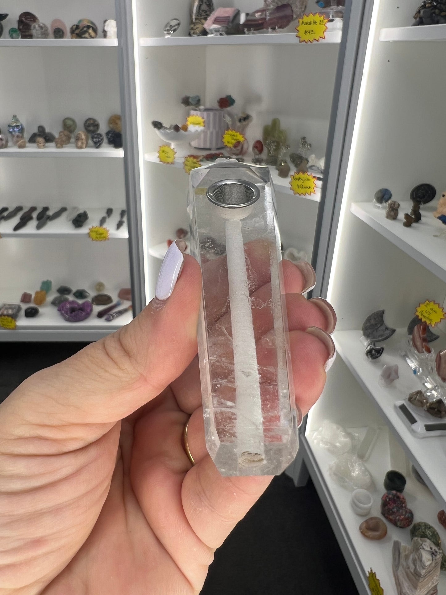 Clear Quartz Pipe