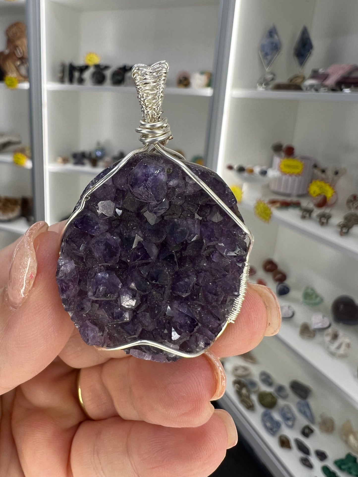 Amethyst Cluster Pendant