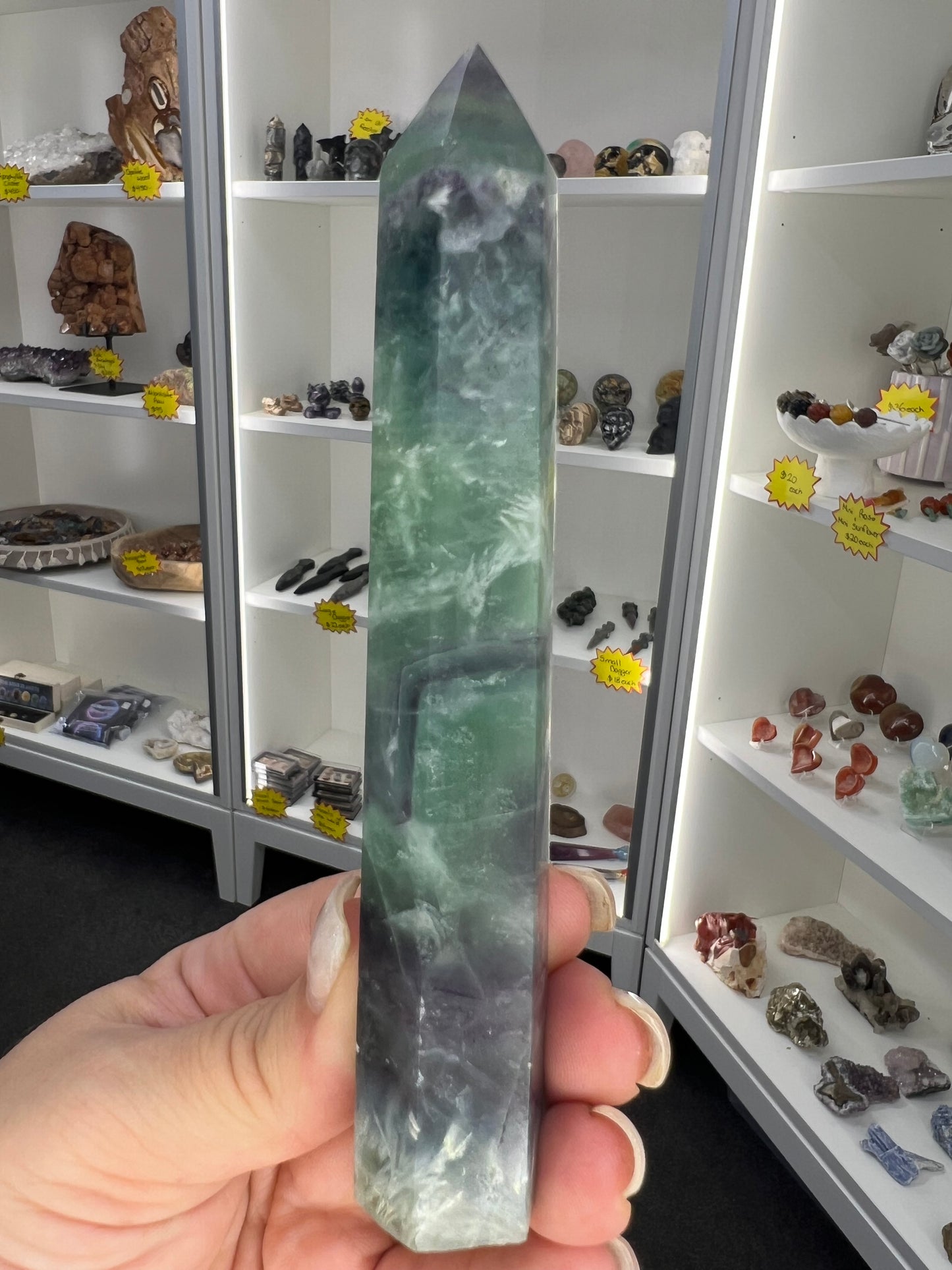 Feather Fluorite Tower