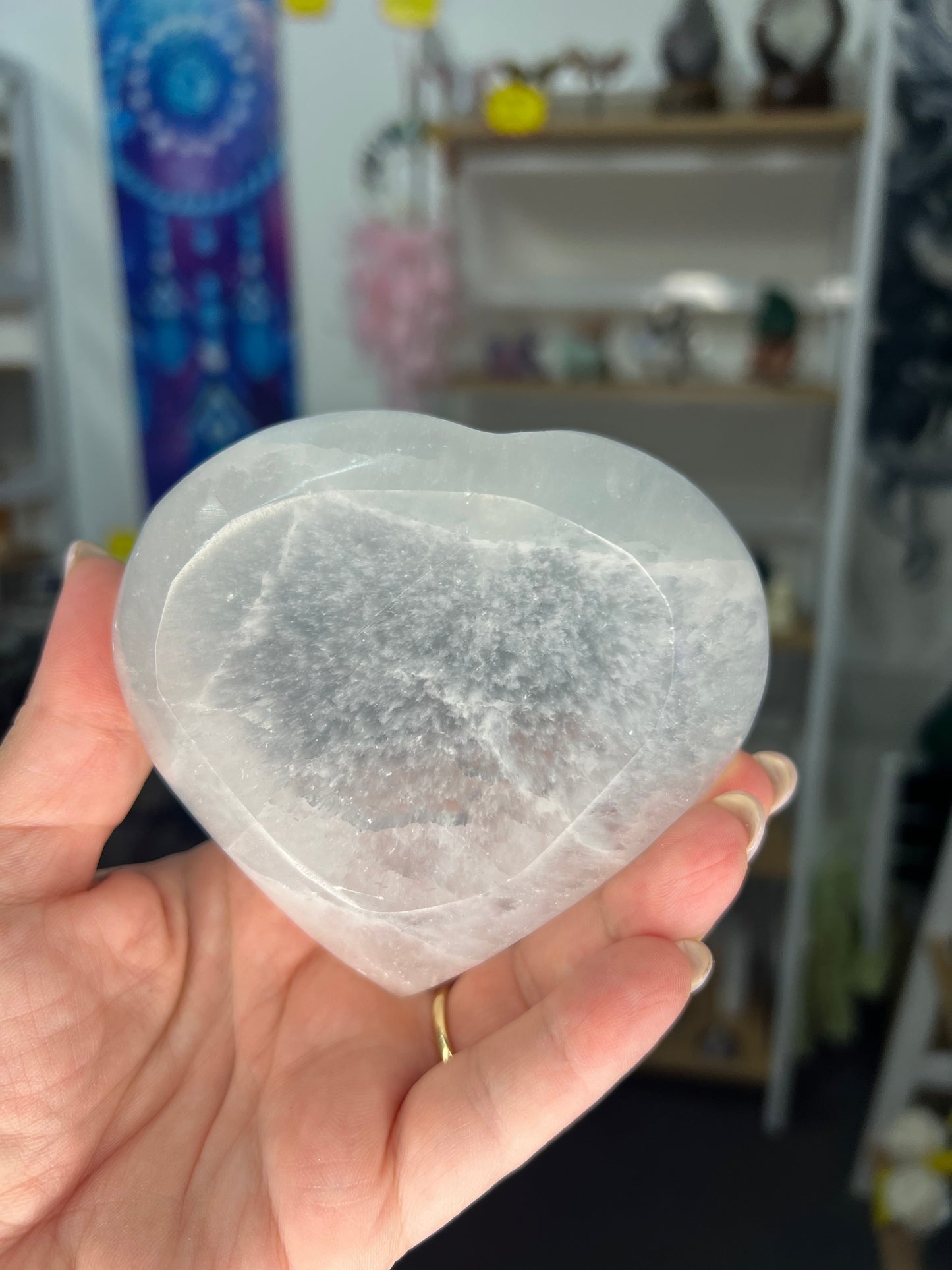 Selenite Heart Bowl