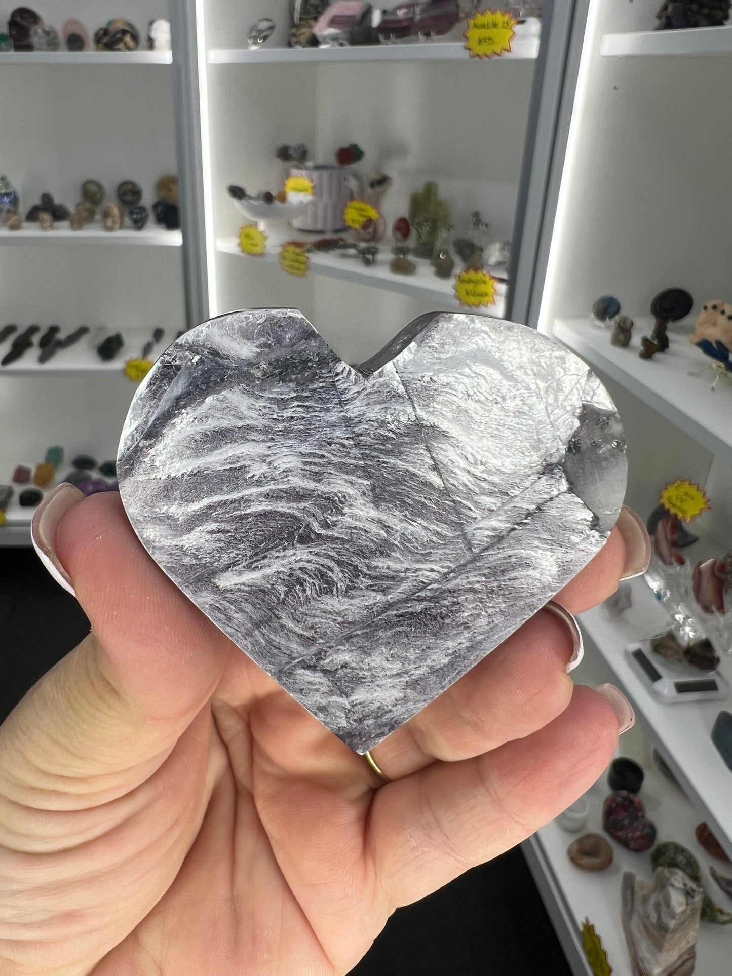 Purple Mica Heart