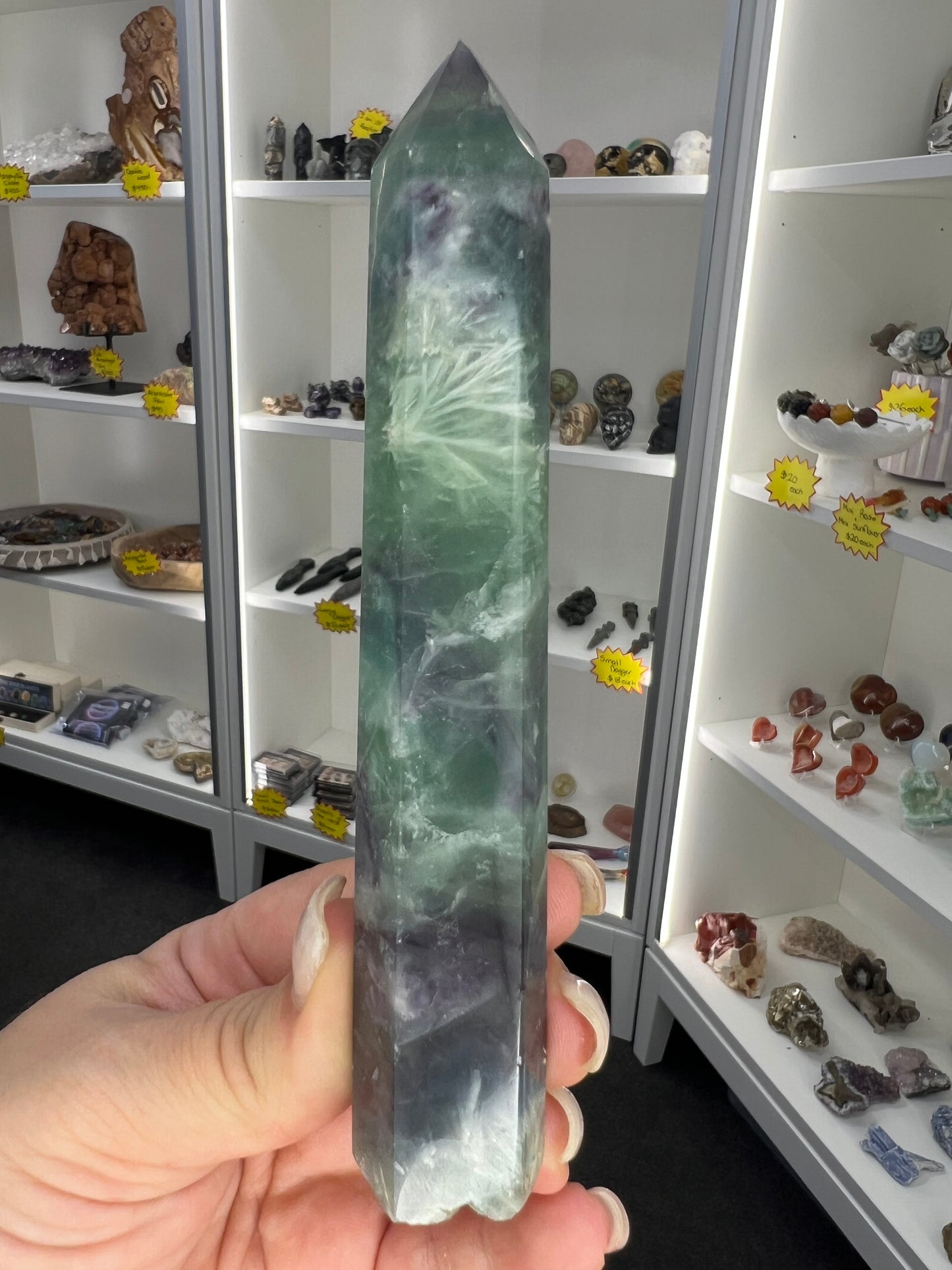 Feather Fluorite Tower