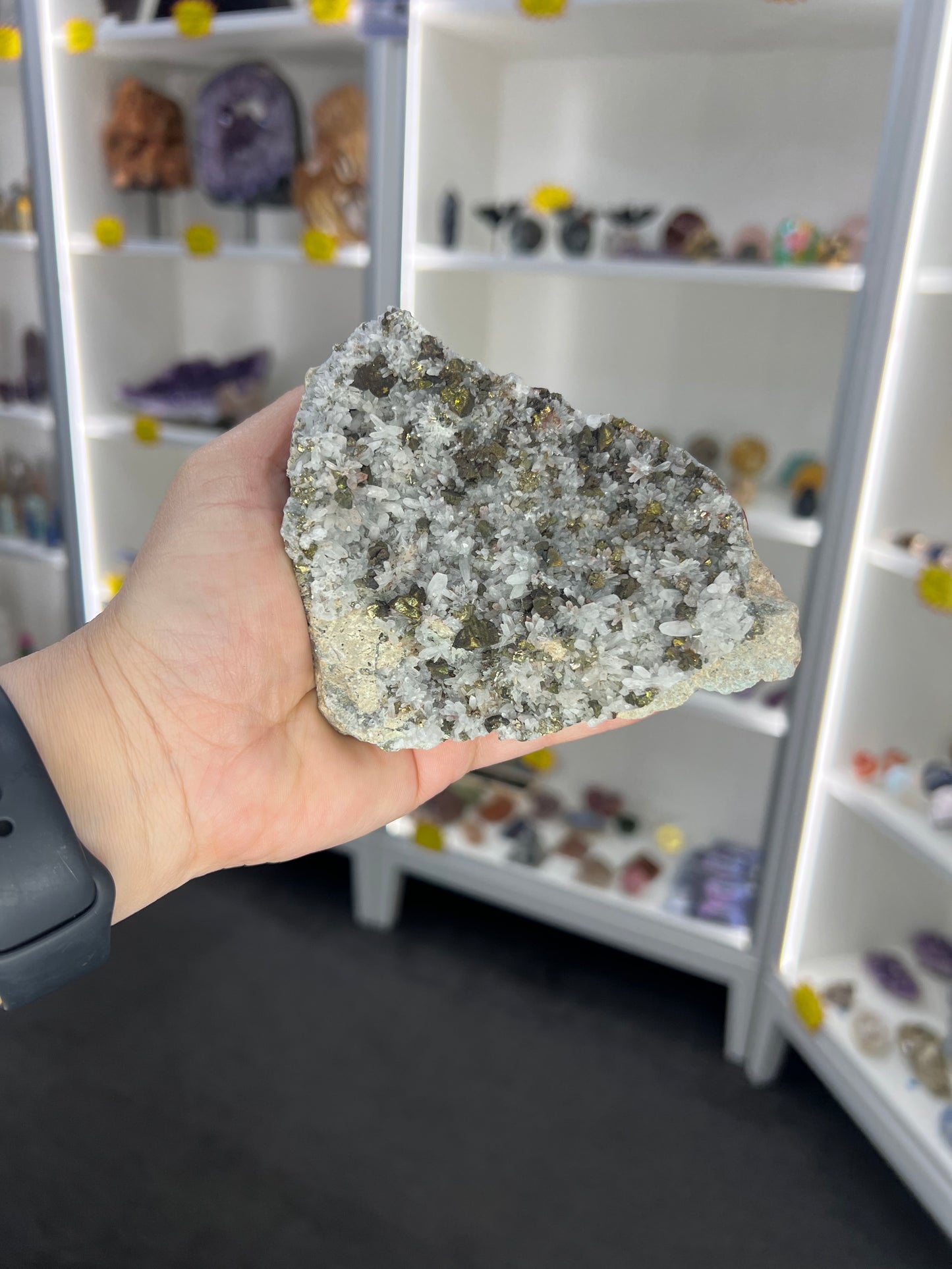 Pyrite and Quartz Cluster