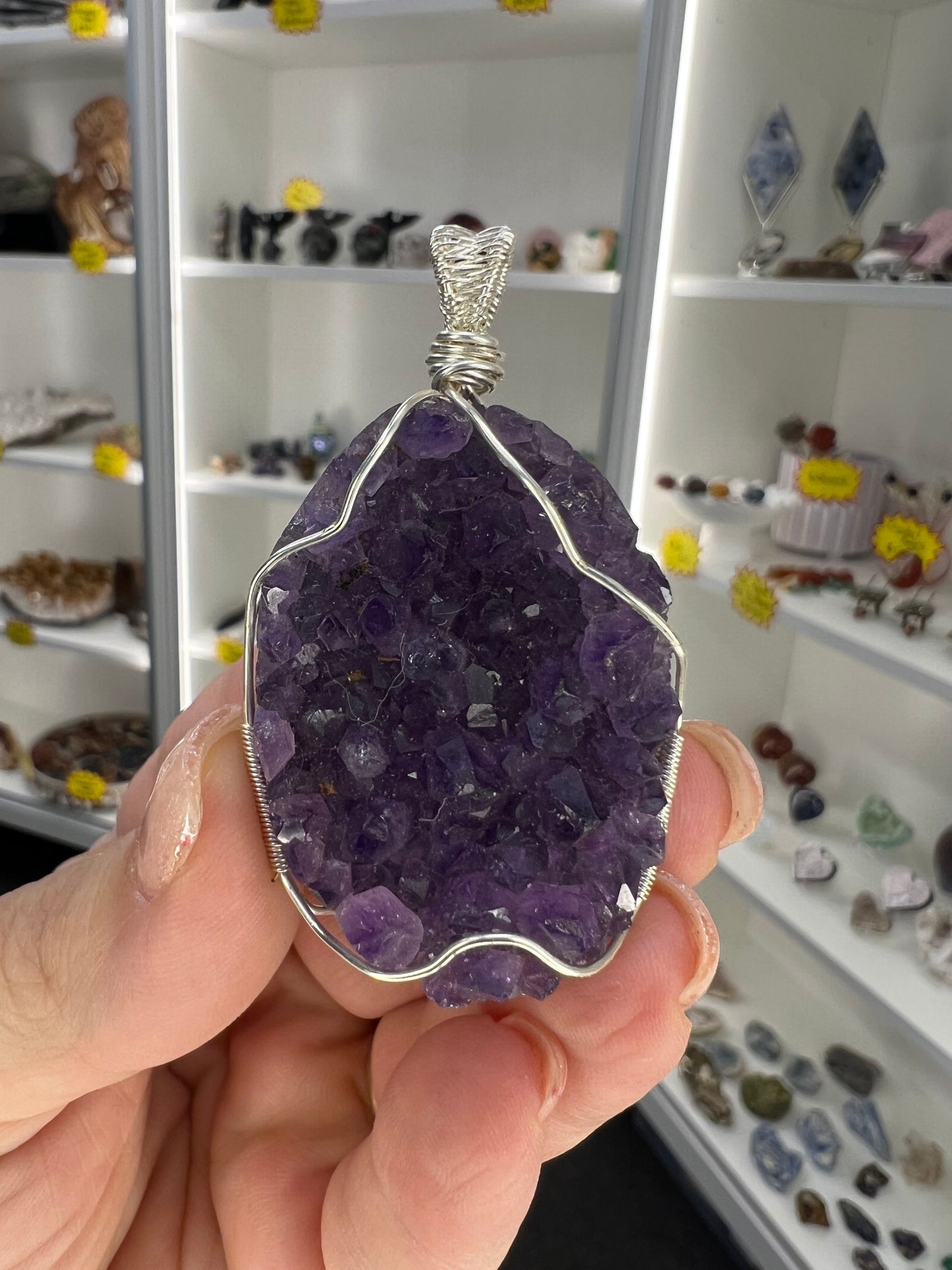 Amethyst Cluster Pendant
