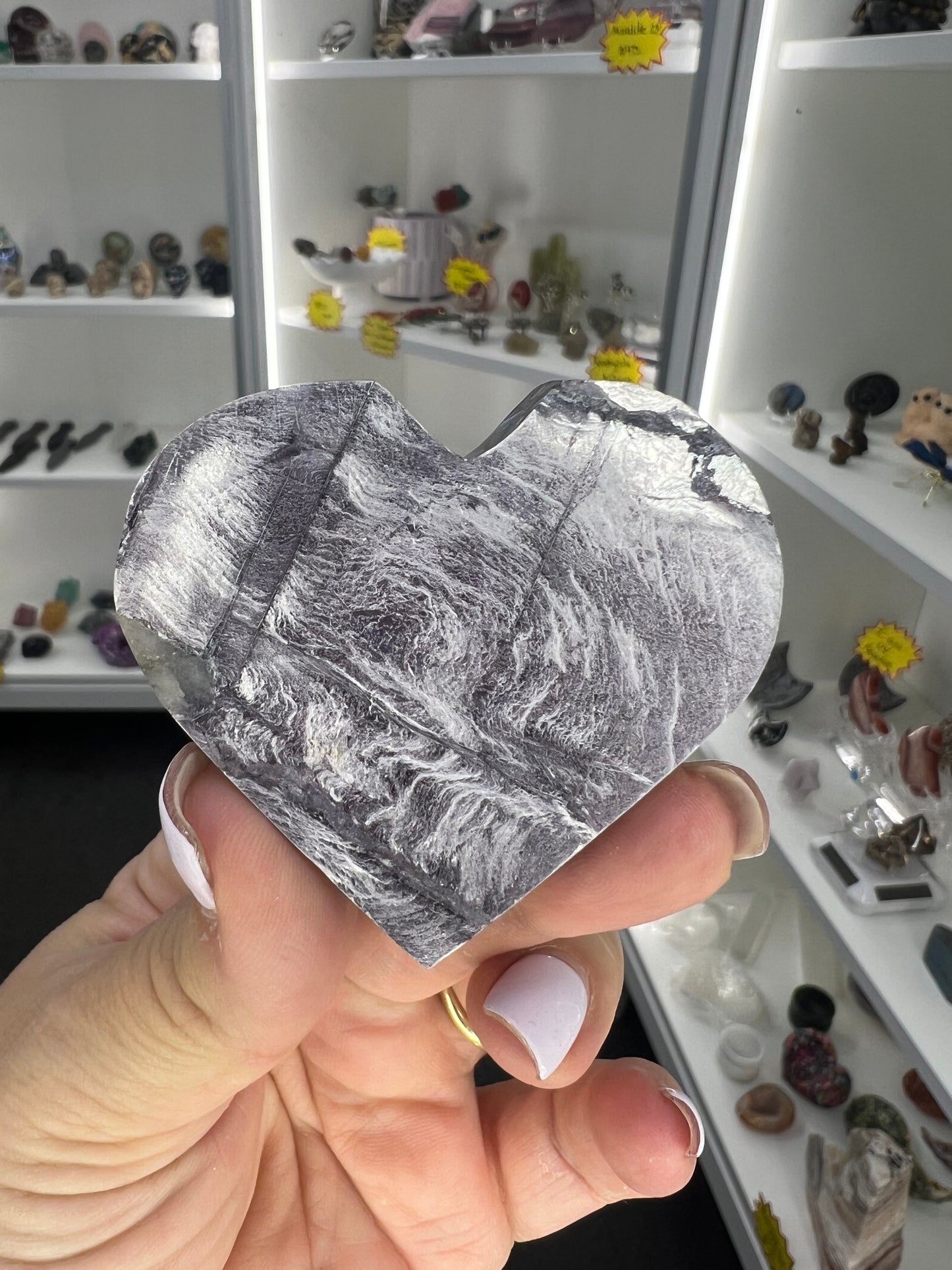 Purple Mica Heart