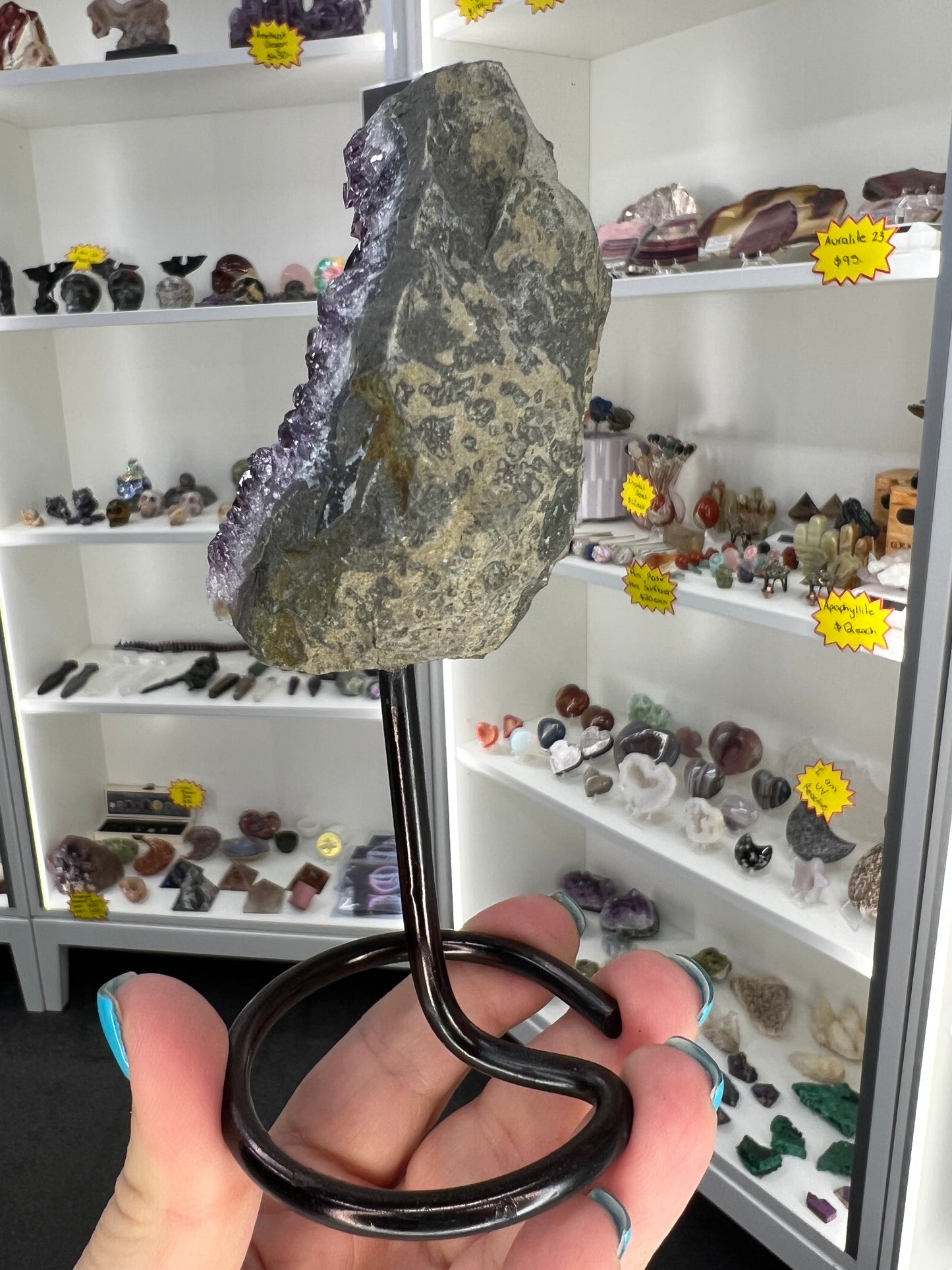 Amethyst Cluster on Stand