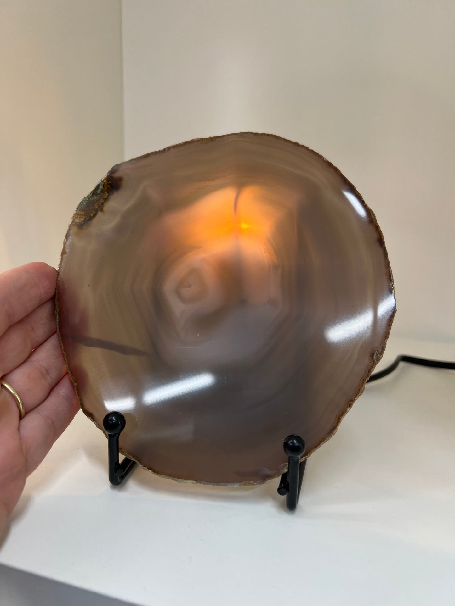 Agate Slice Lamp