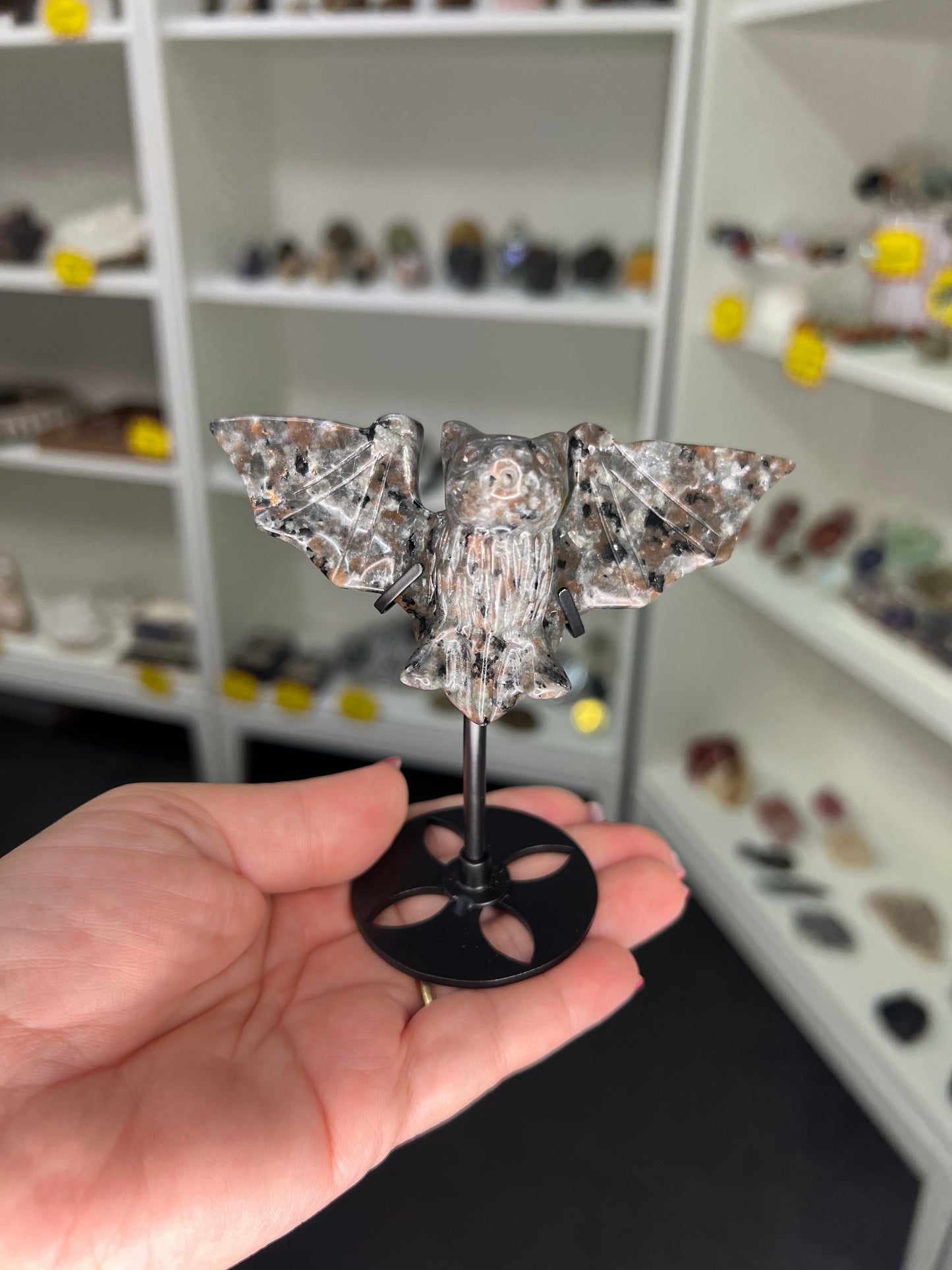 Yooperlite Bat on Stand (UV Reactive)