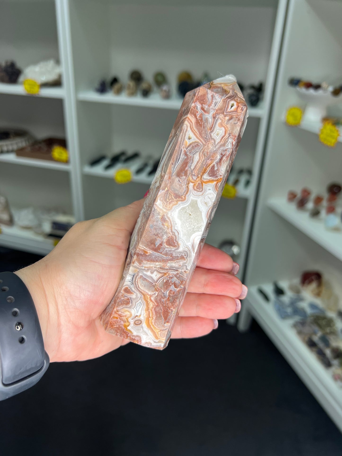 Mexican Lace Agate Tower