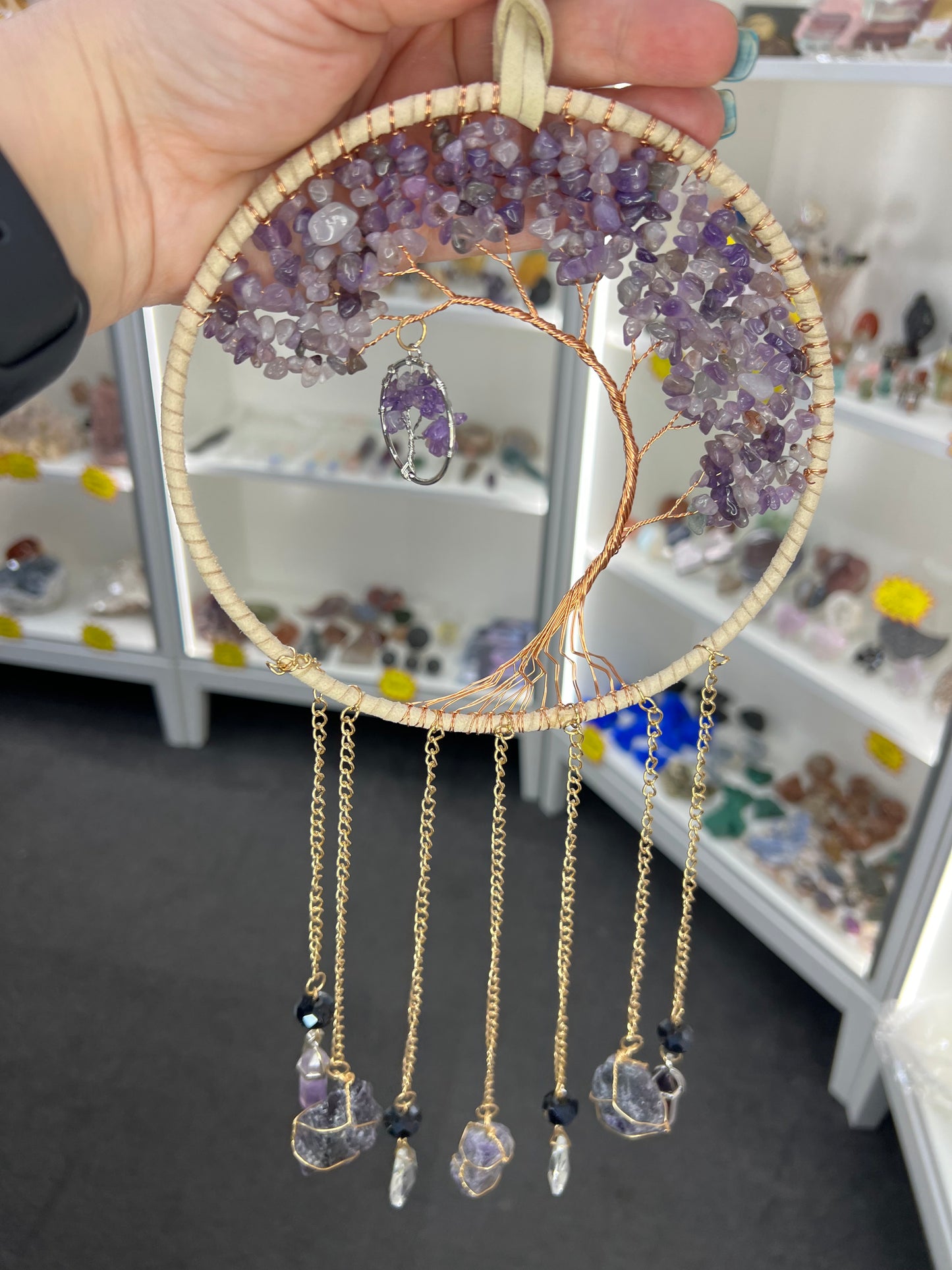 Crystal Tree of Life Suncatcher