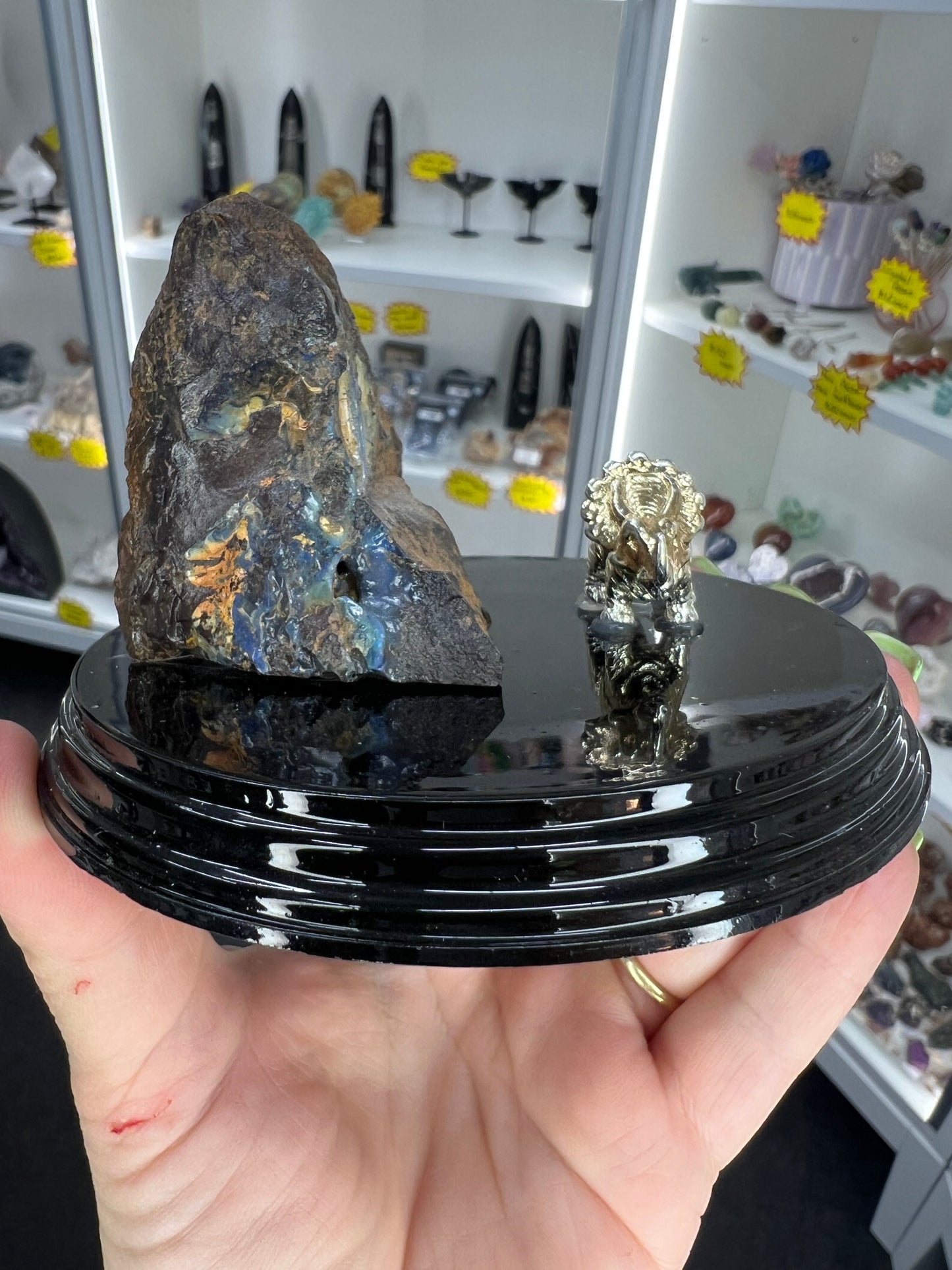 Boulder Opal with Dinosaur