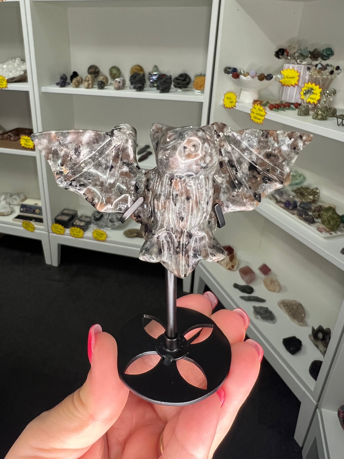Yooperlite Bat on Stand (UV Reactive)
