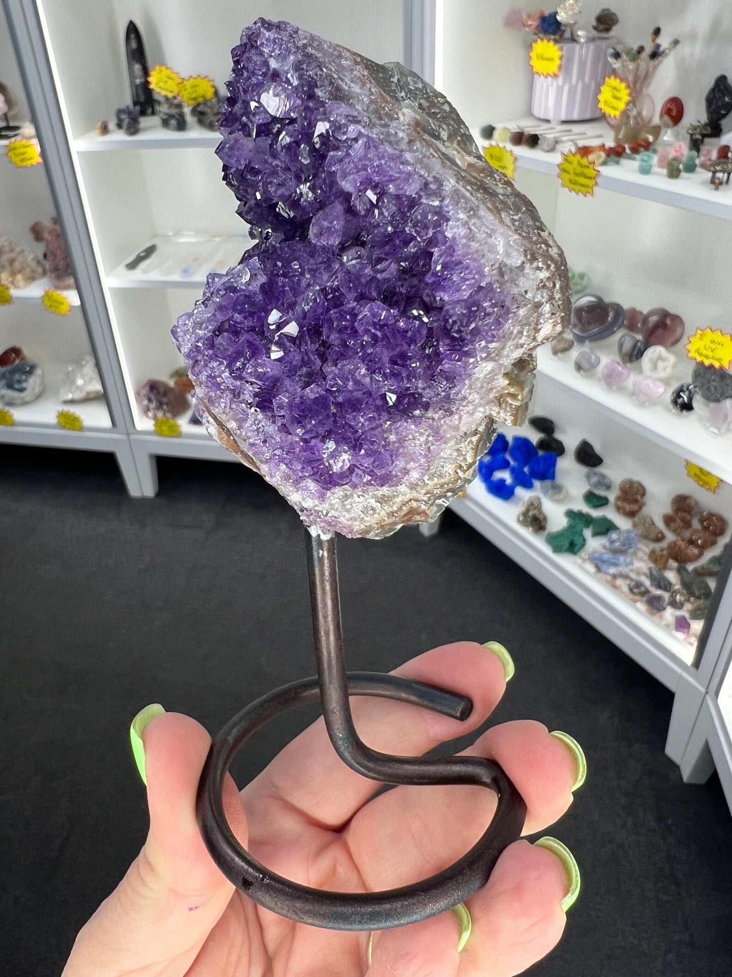 Amethyst Cluster on Stand