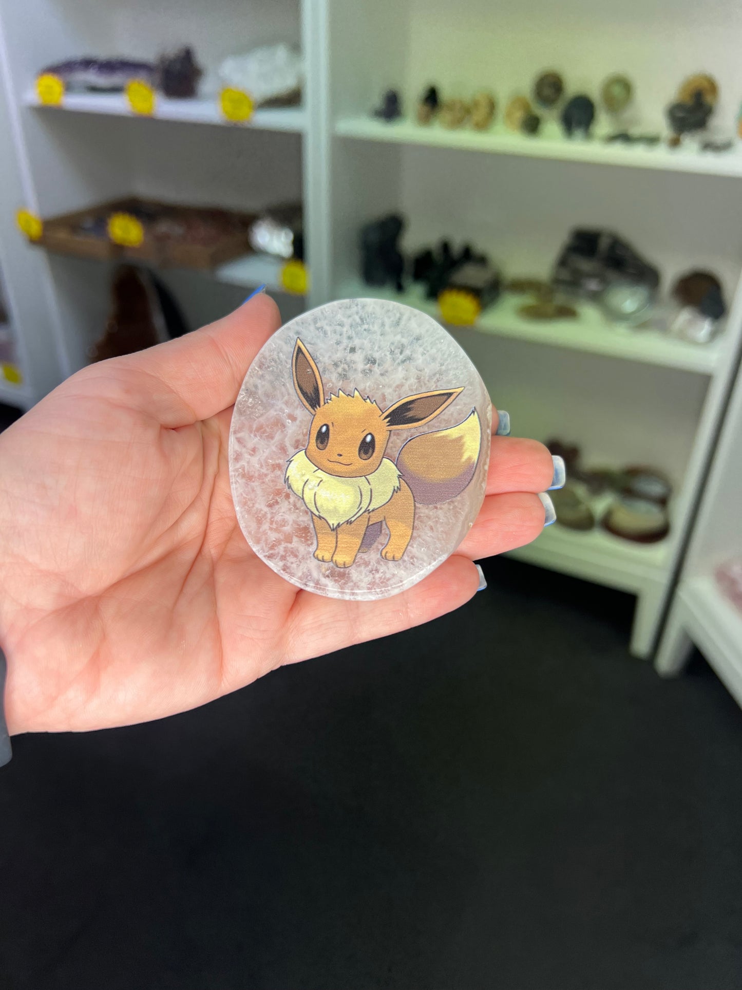 Agate Slice with Pokemon Print