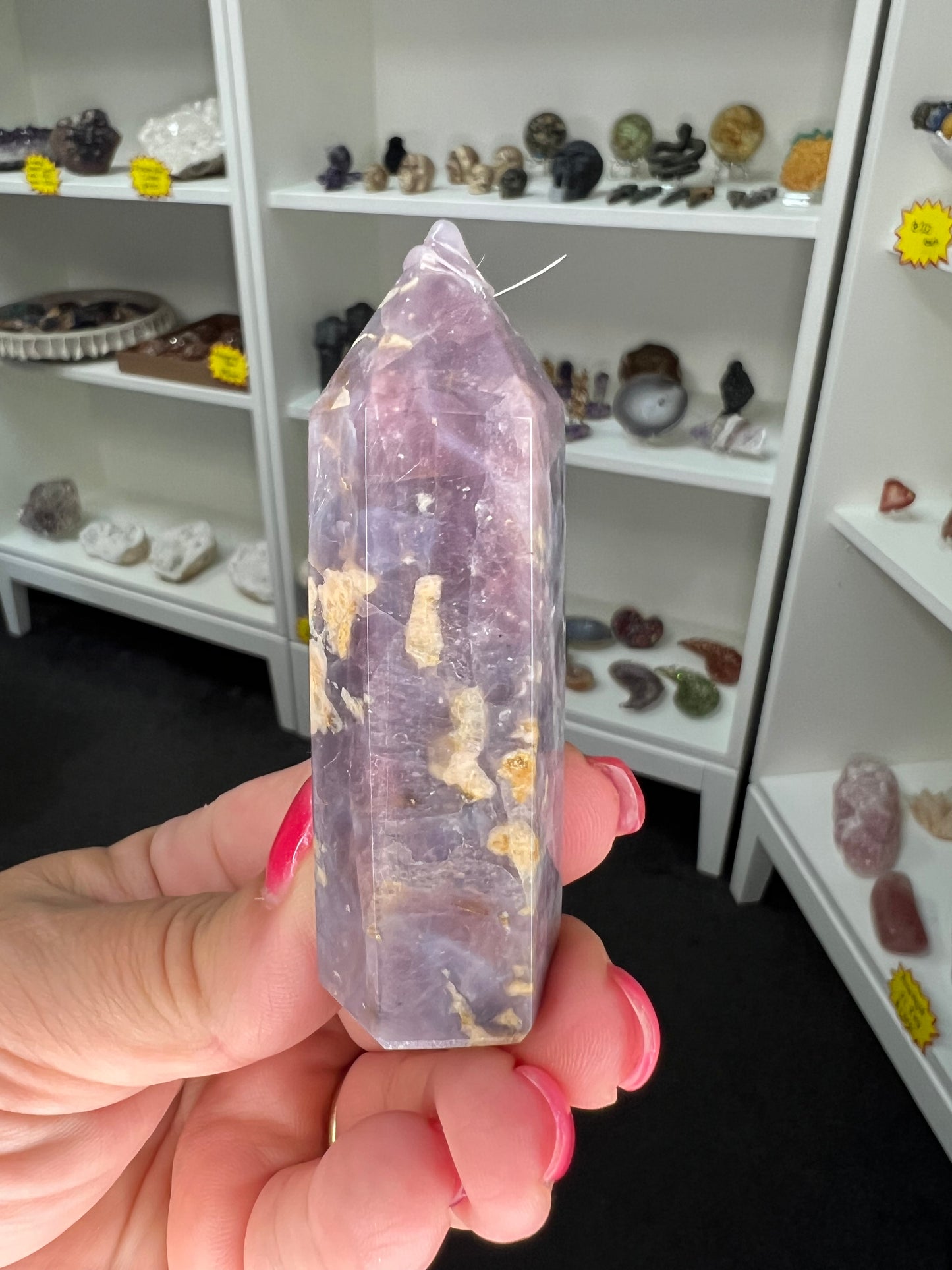 Lavender Rose Quartz Tower