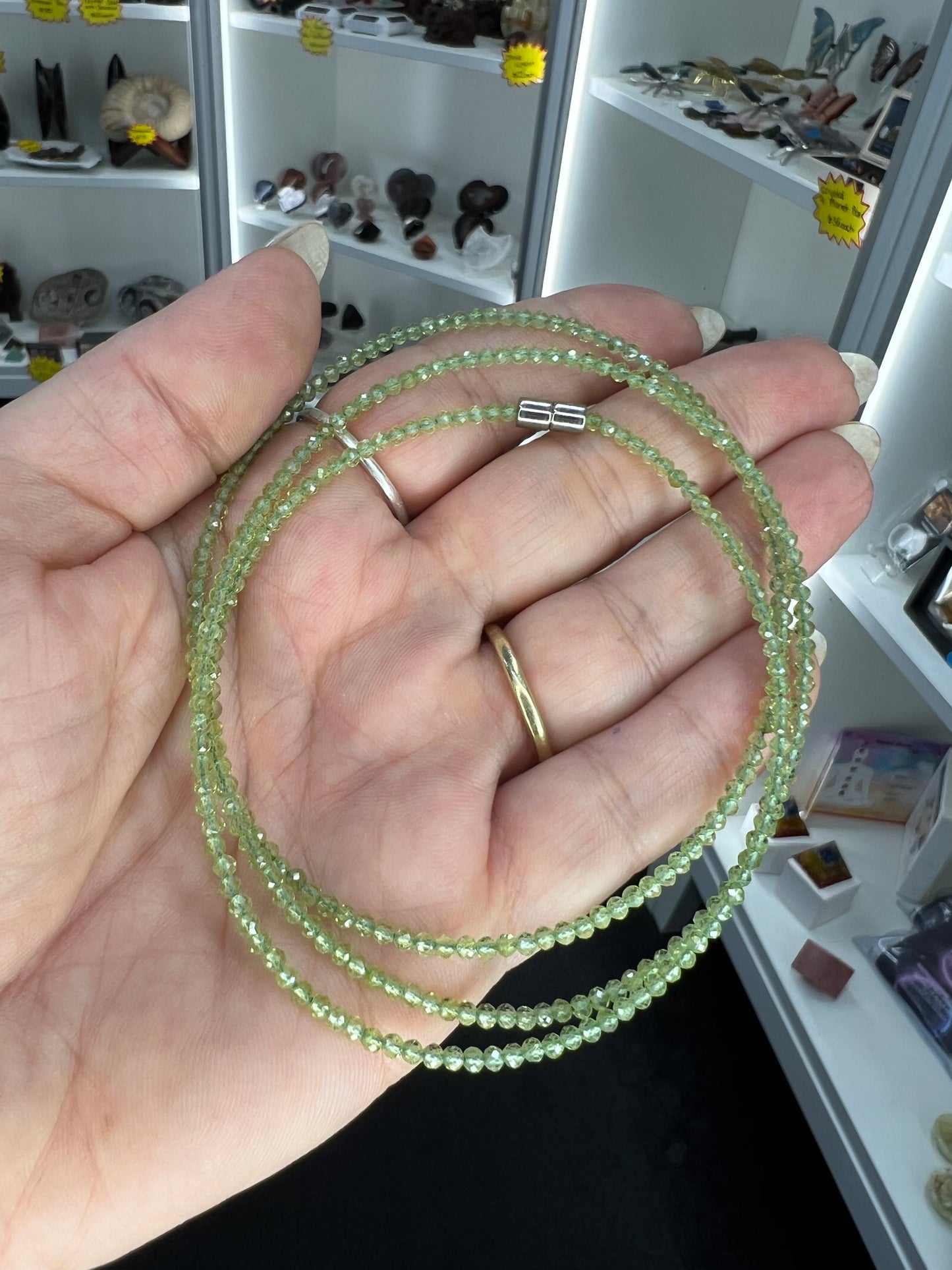 Peridot Faceted Necklace / Bracelet