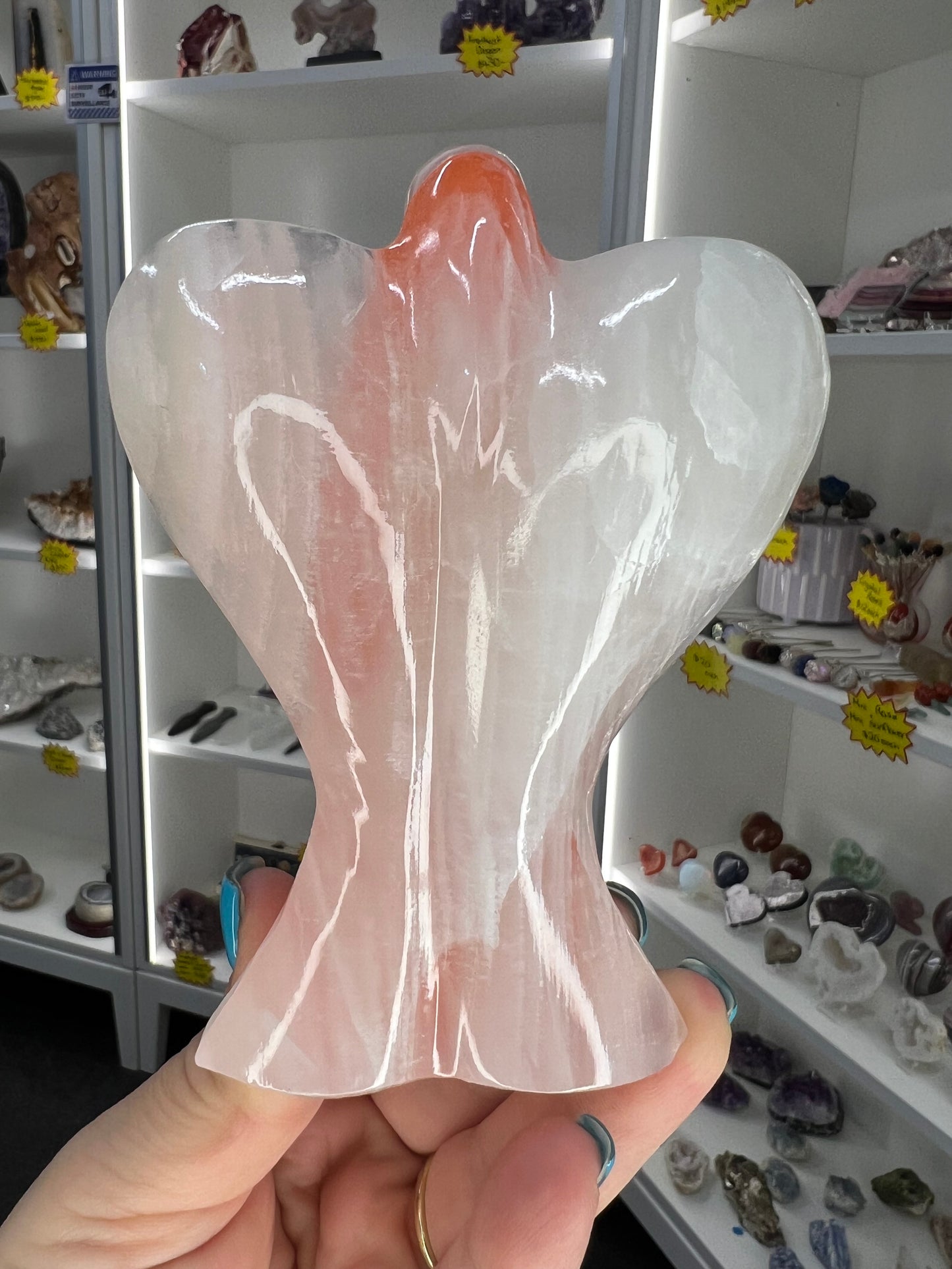 Orange Dyed Onyx Angel