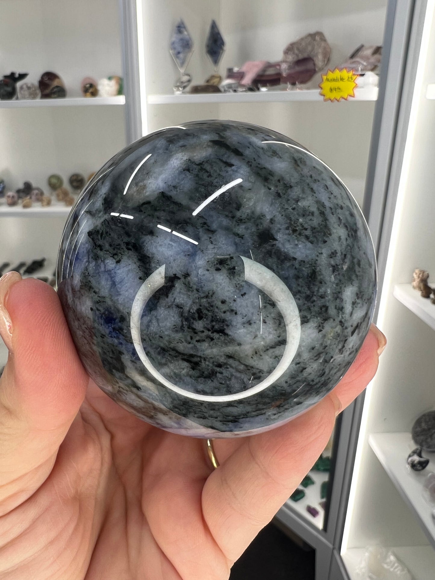 Dumortierite Sphere with Stand