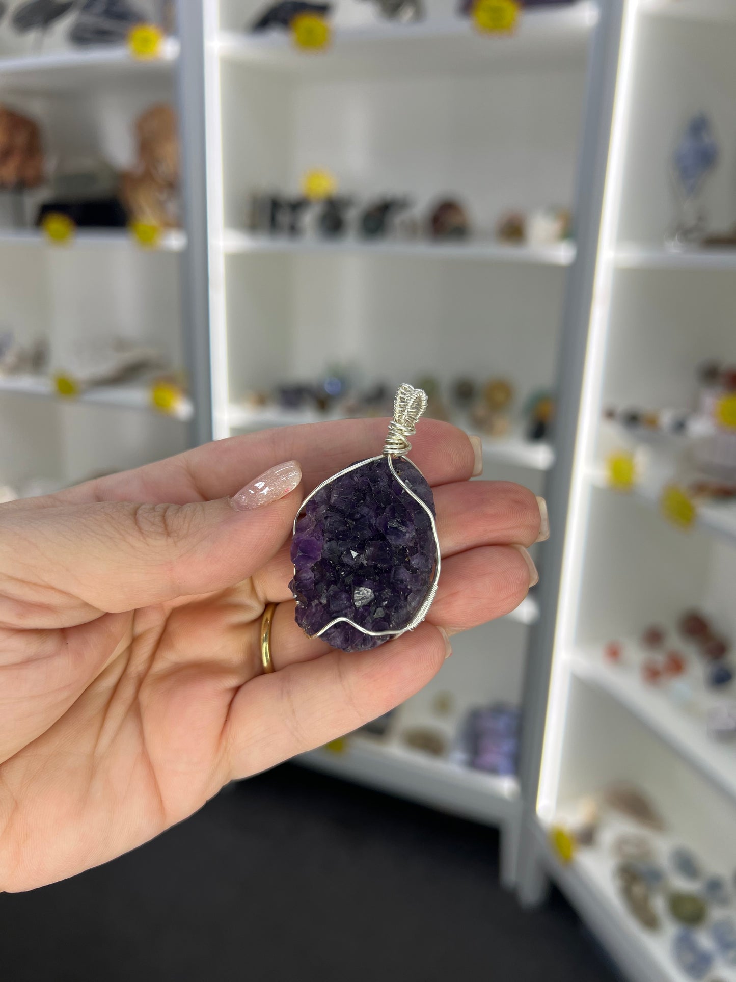 Amethyst Cluster Pendant