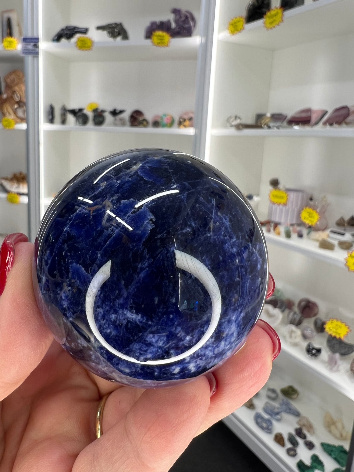 Sodalite Sphere with Stand