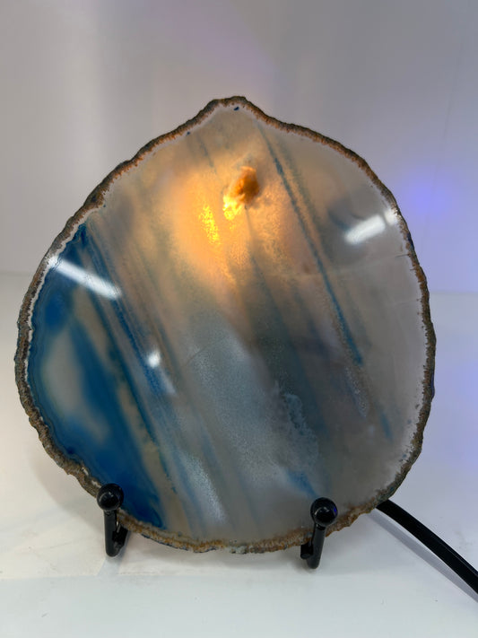 Agate Slice Lamp