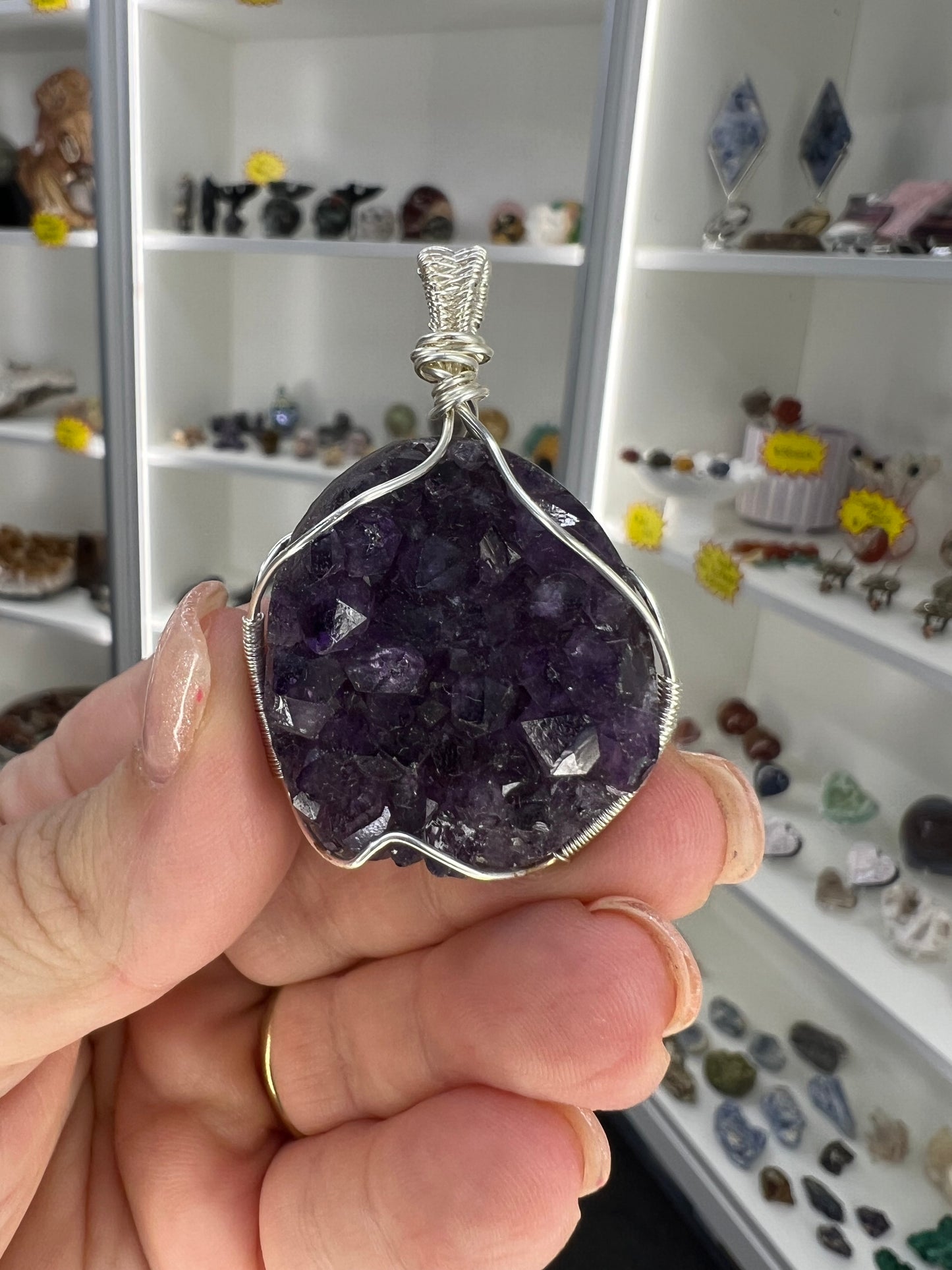 Amethyst Cluster Pendant