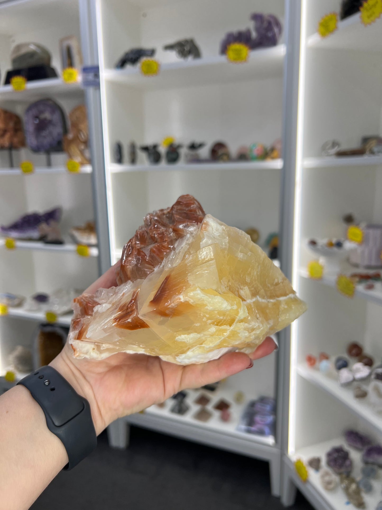 Rainbow Calcite Cluster