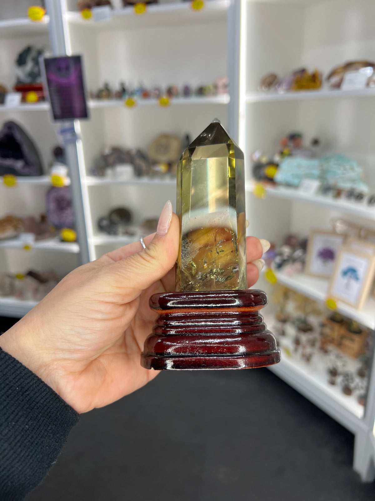 Citrine Tower on Stand