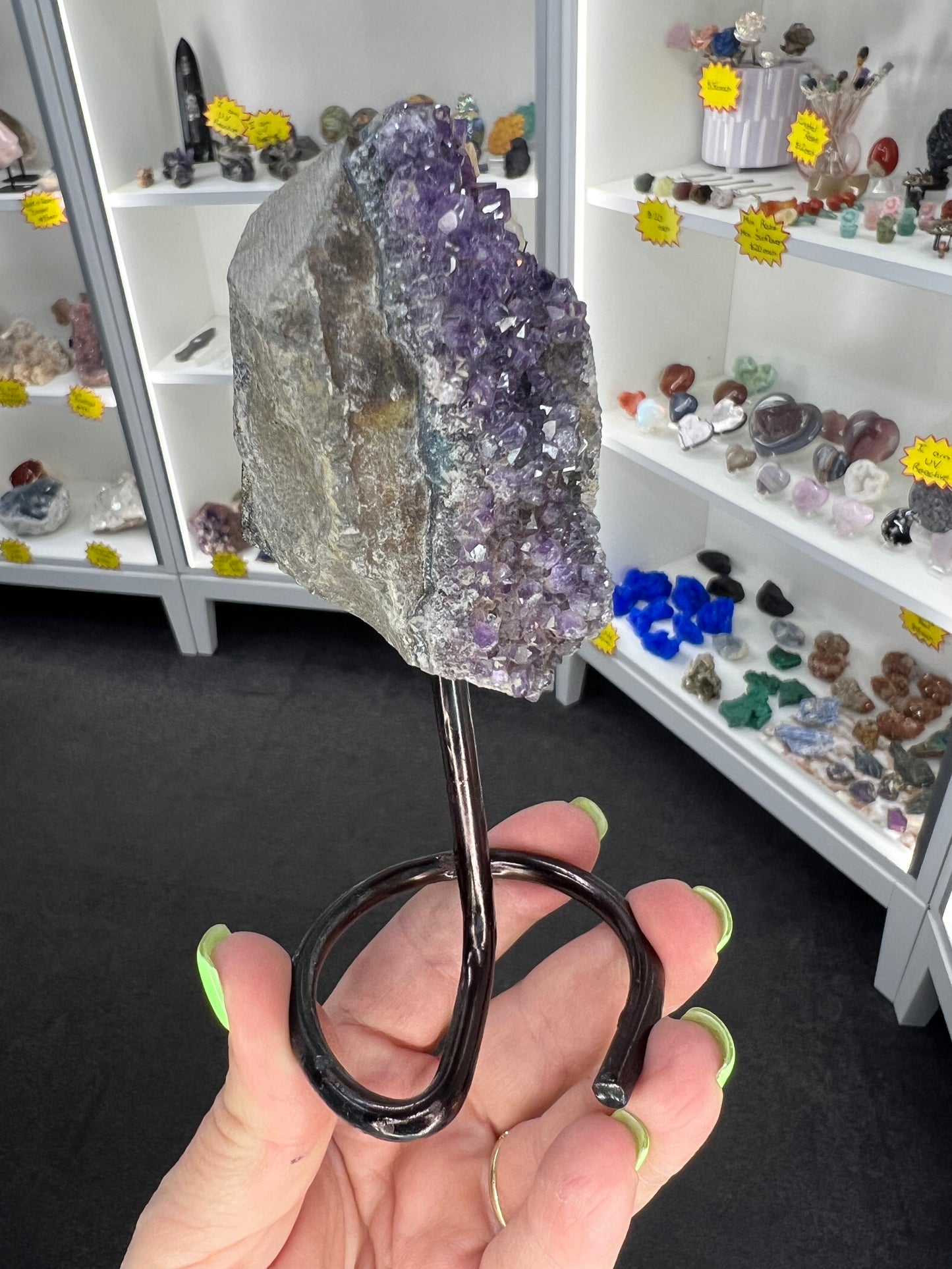 Amethyst Cluster on Stand