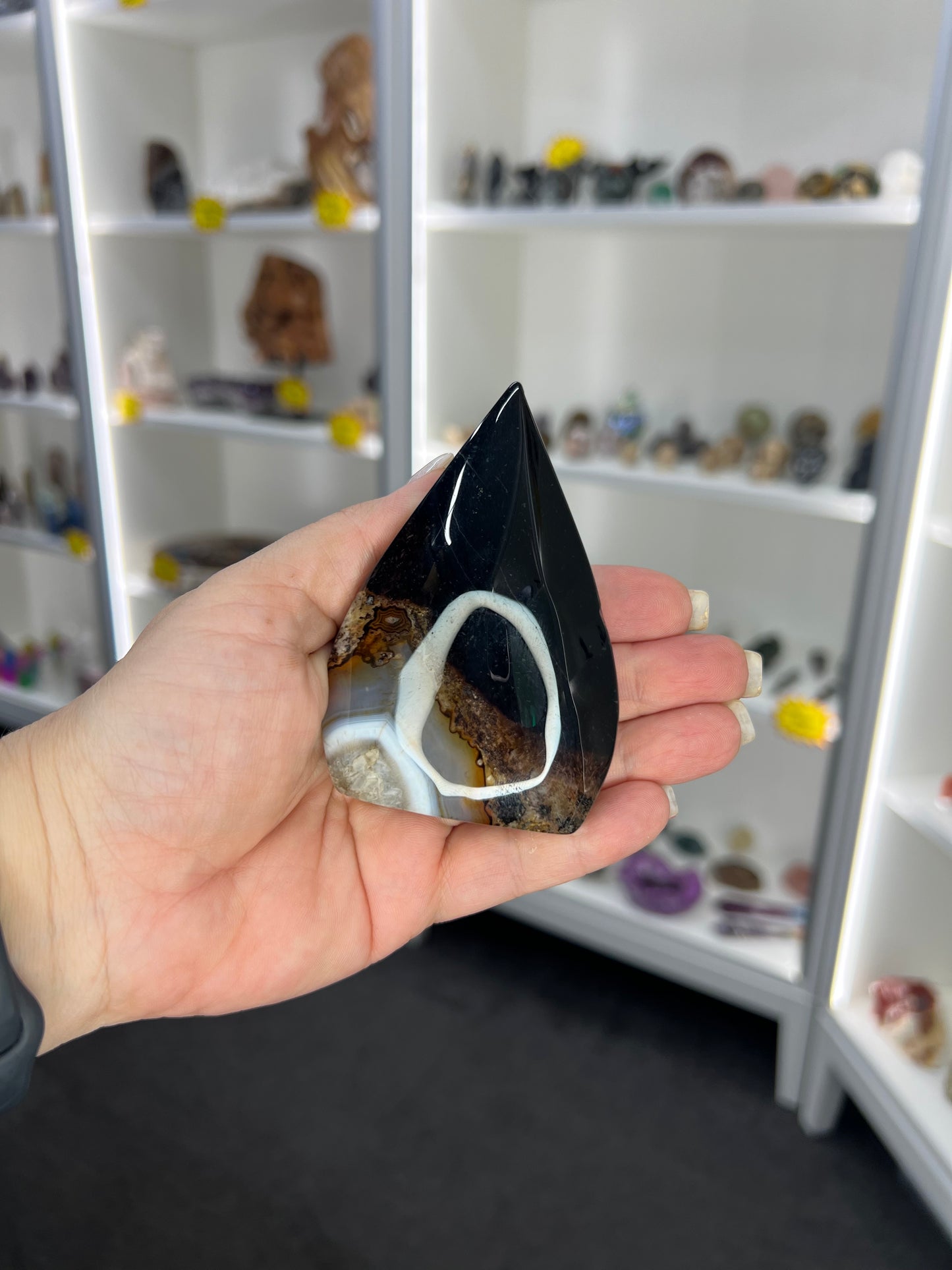 Black Agate Freeform