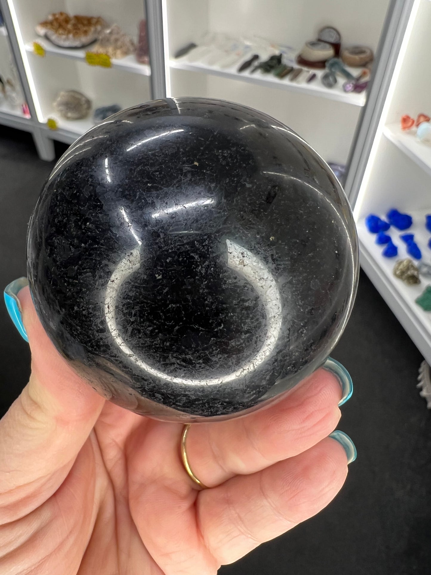 Black Tourmaline Sphere with Stand