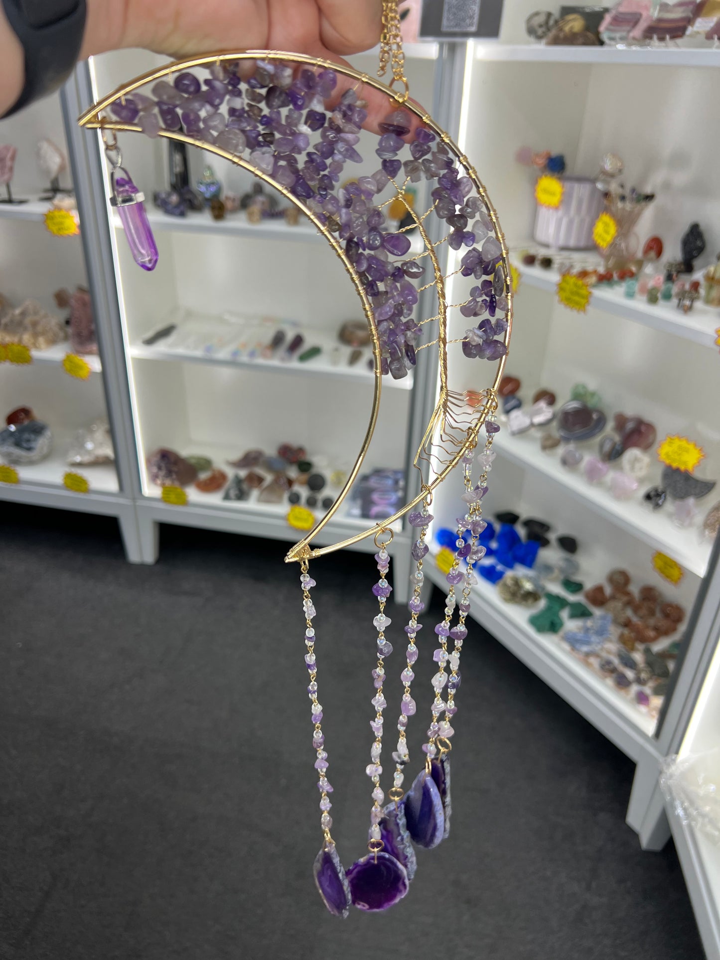 Crystal Moon Suncatcher