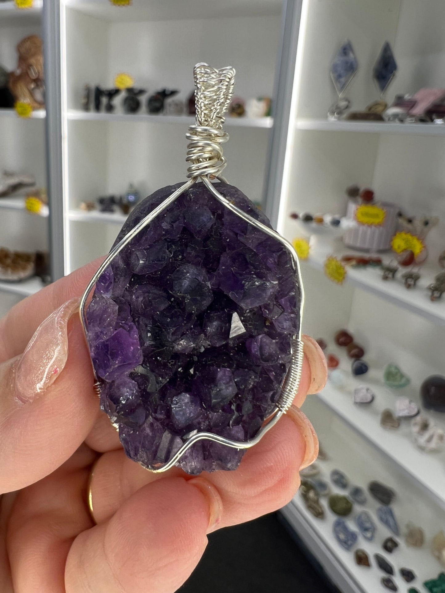Amethyst Cluster Pendant