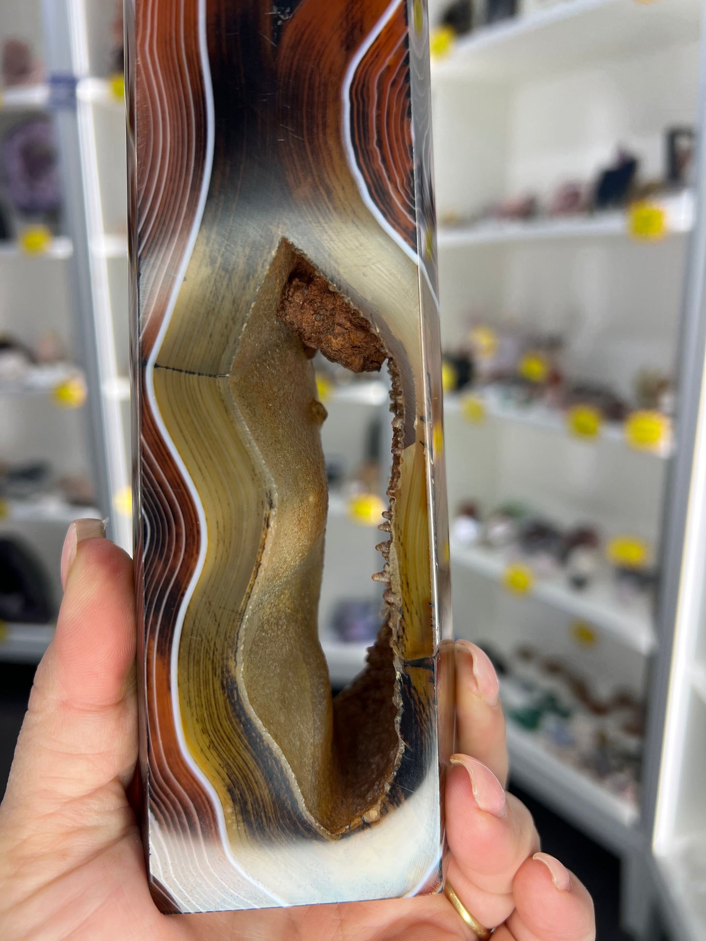 Huge Sardonyx Druzy Tower