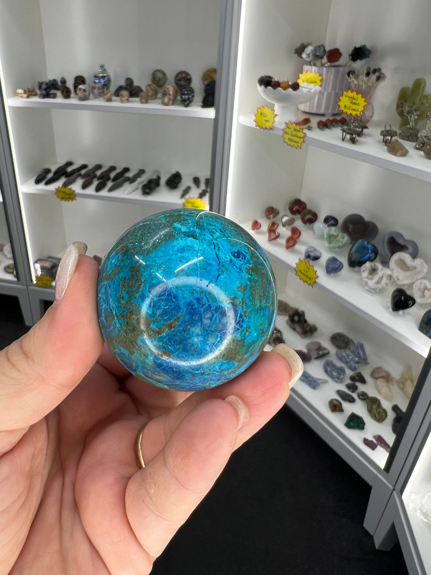 Phoenix Turquoise Sphere with Stand