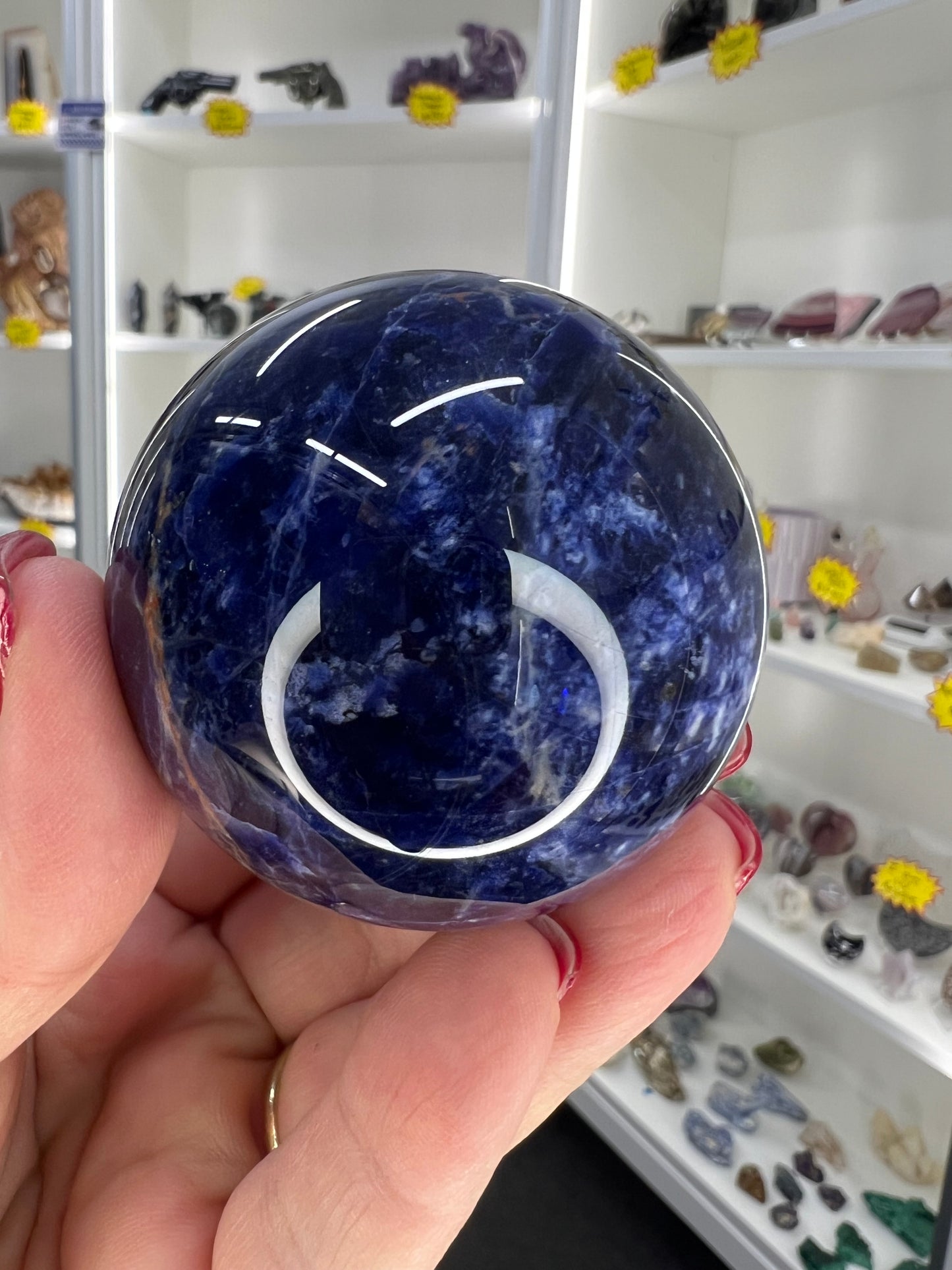 Sodalite Sphere with Stand