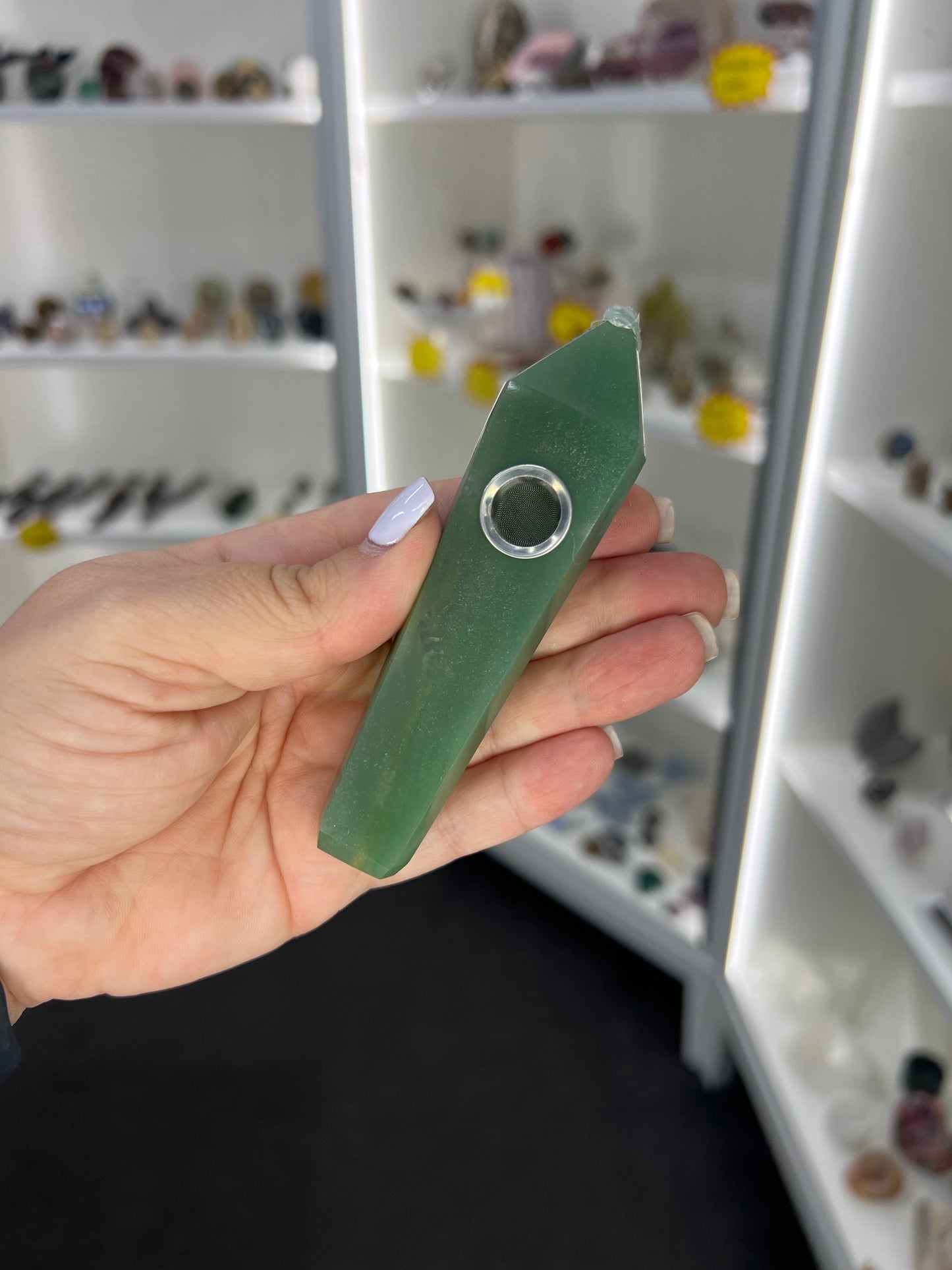 Green Aventurine Pipe