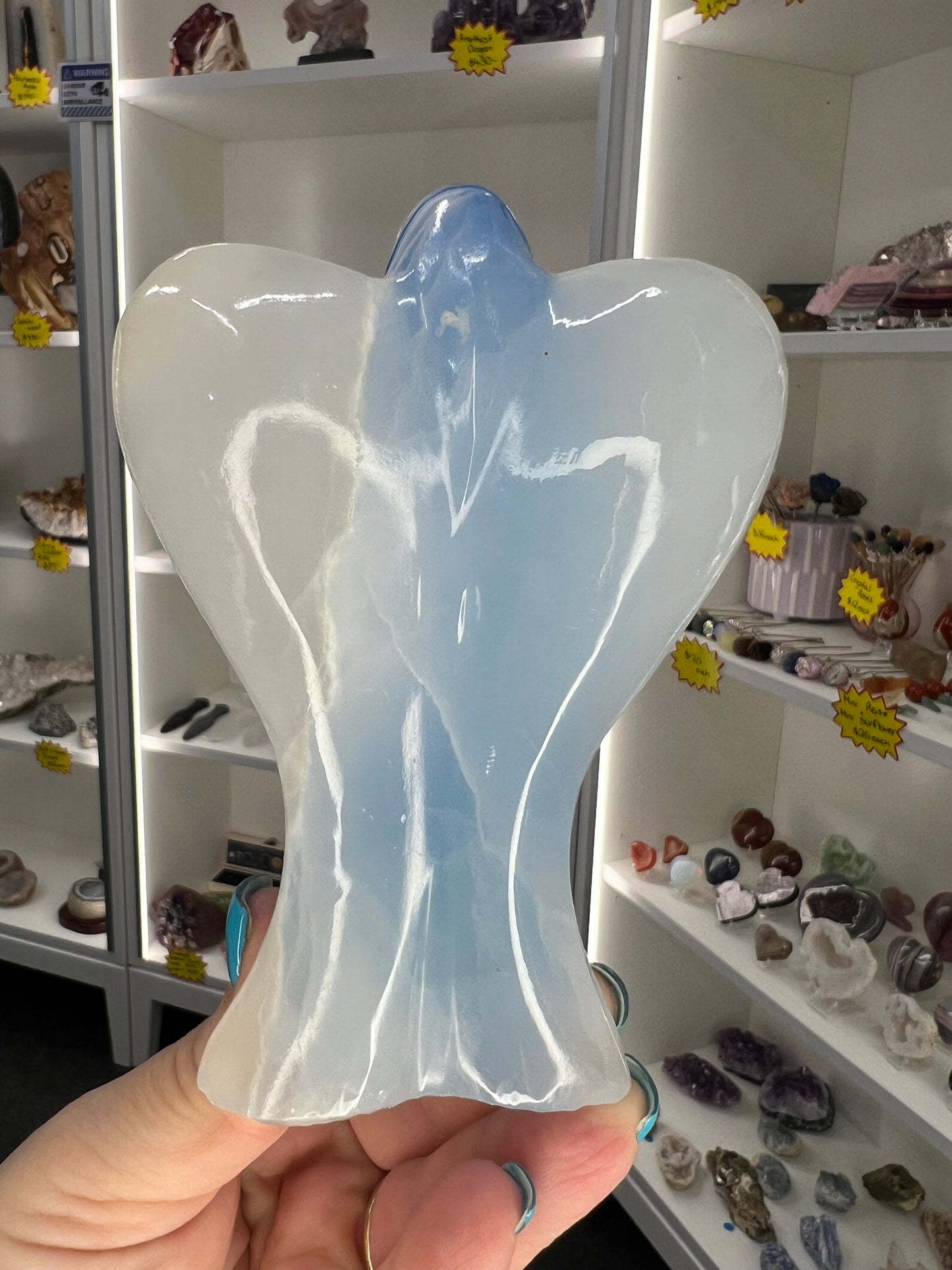 Blue Dyed Onyx Angel