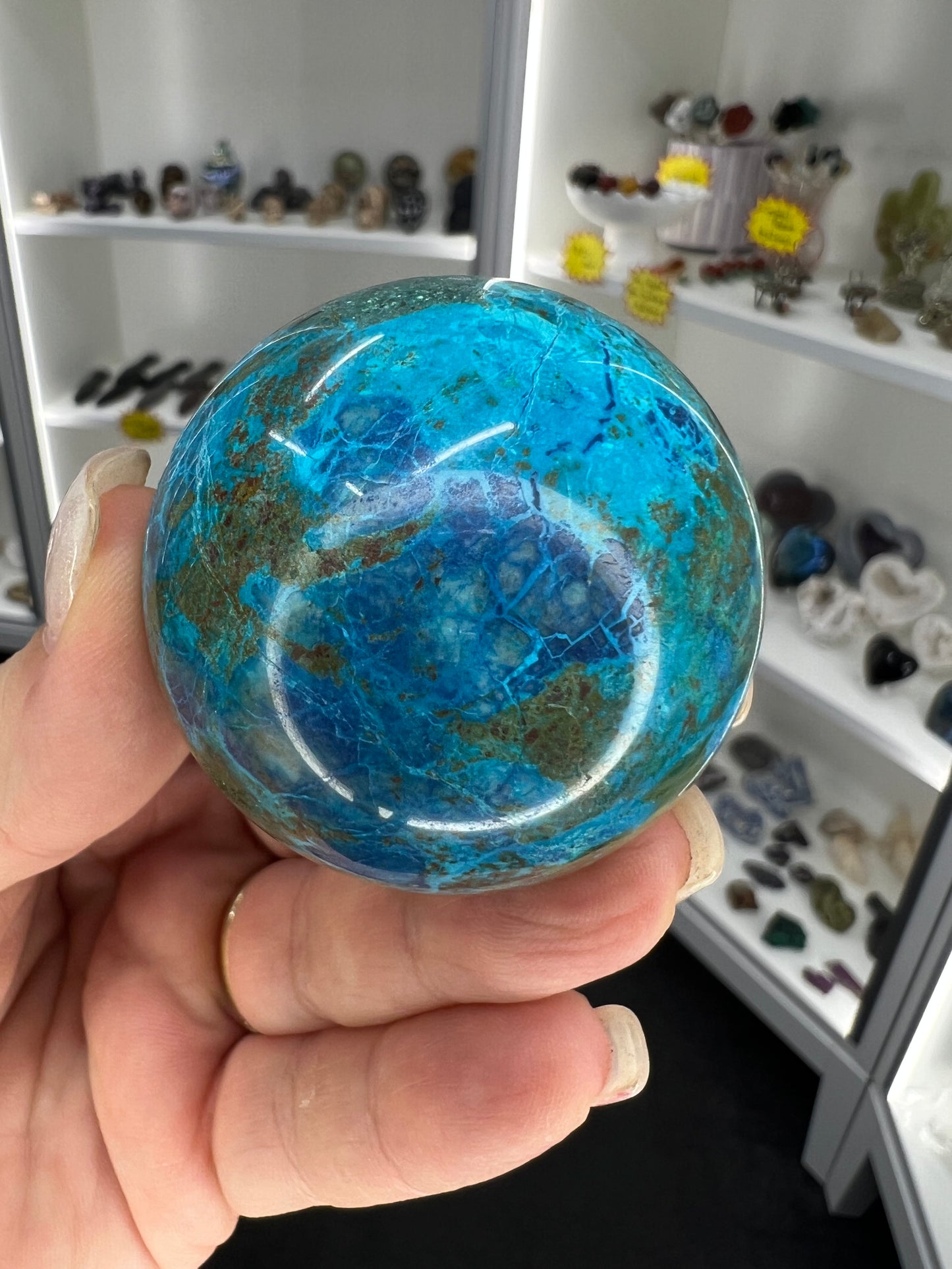 Phoenix Turquoise Sphere with Stand