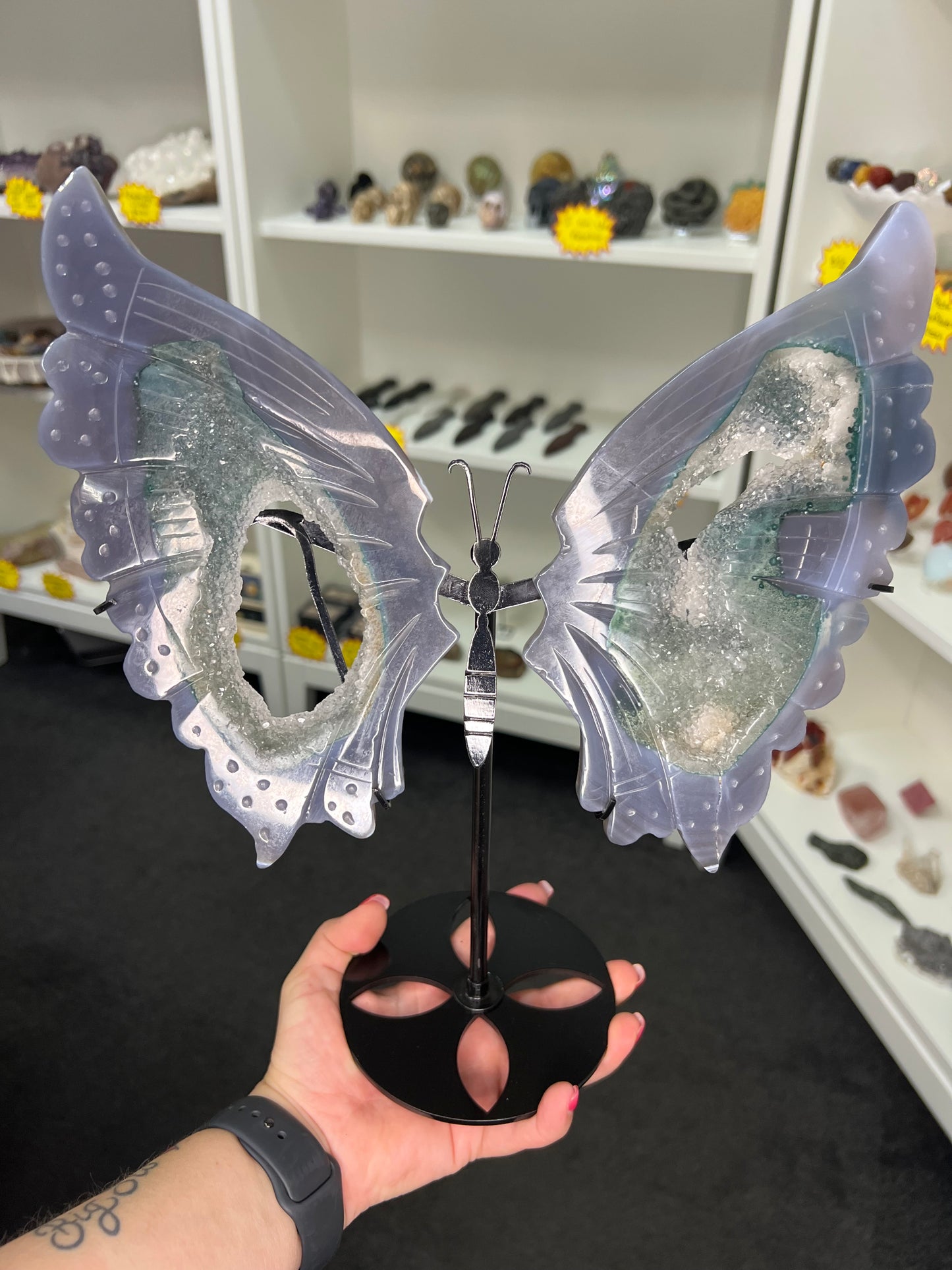 Amethyst x Agate Butterfly